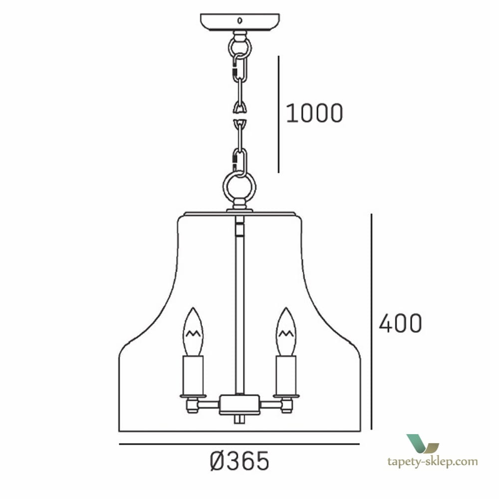 Lampa Prague P04458CH Cosmo Light
