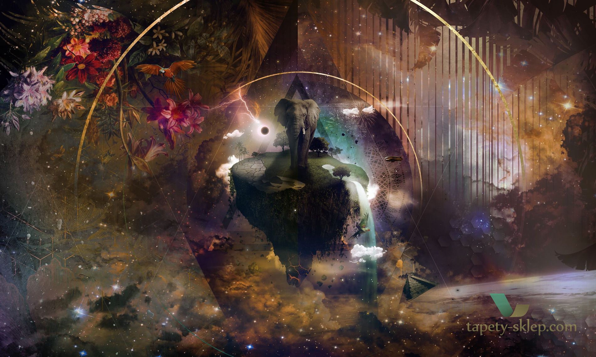 Tapeta Muance MU12103 Cosmic Wonder II Cobalt