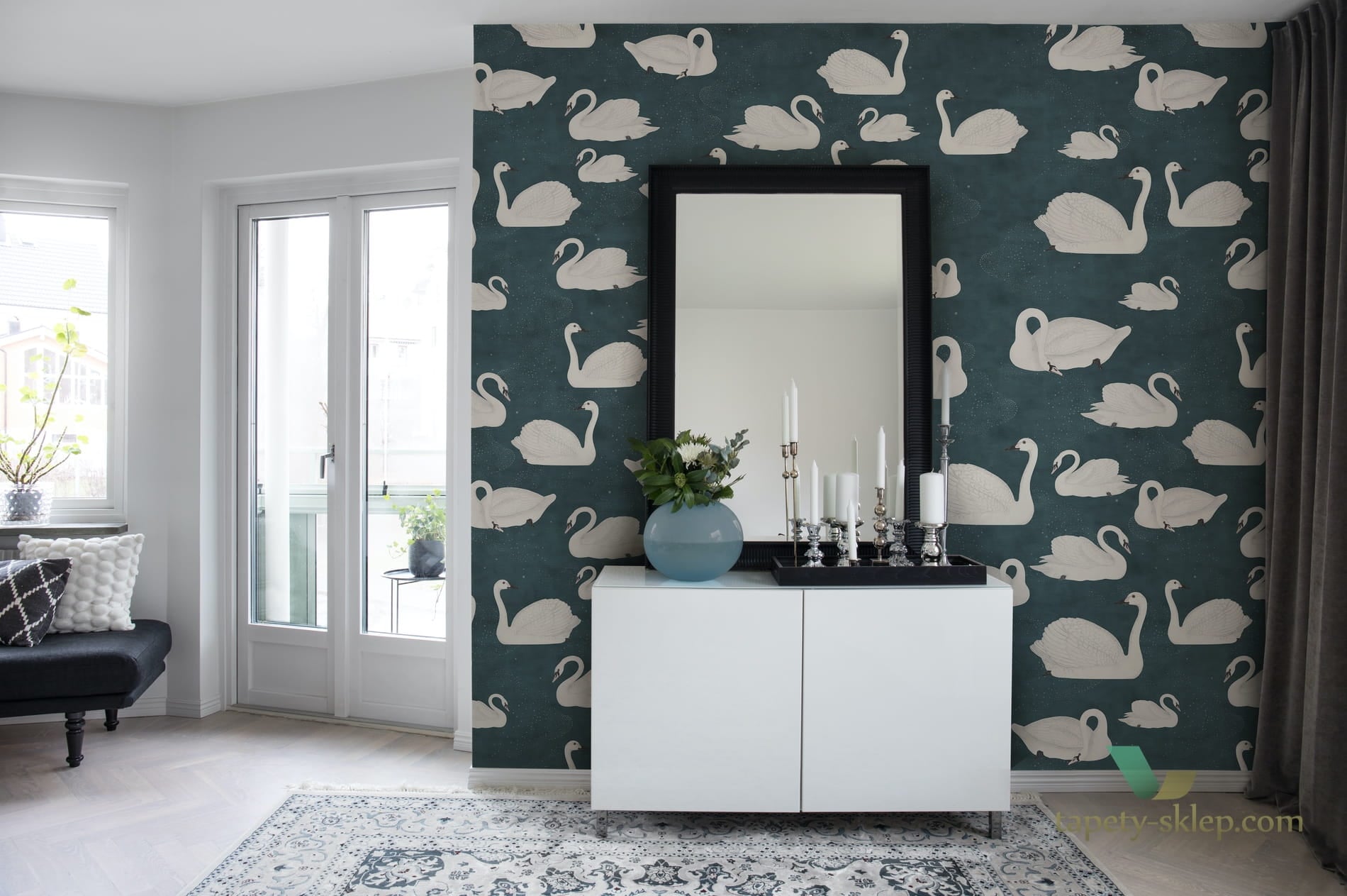 Fototapeta R17123 Cygne Bleu Rebel Walls