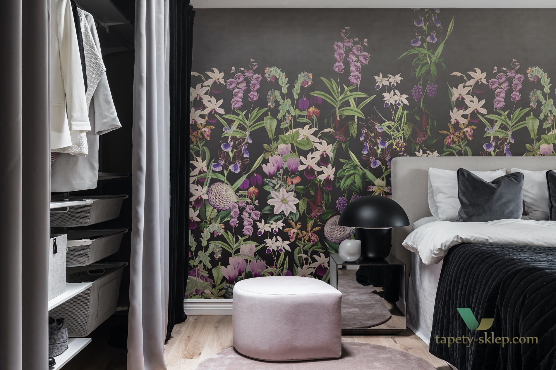 Fototapeta R17163 Alices Garden Midnight Rebel Walls