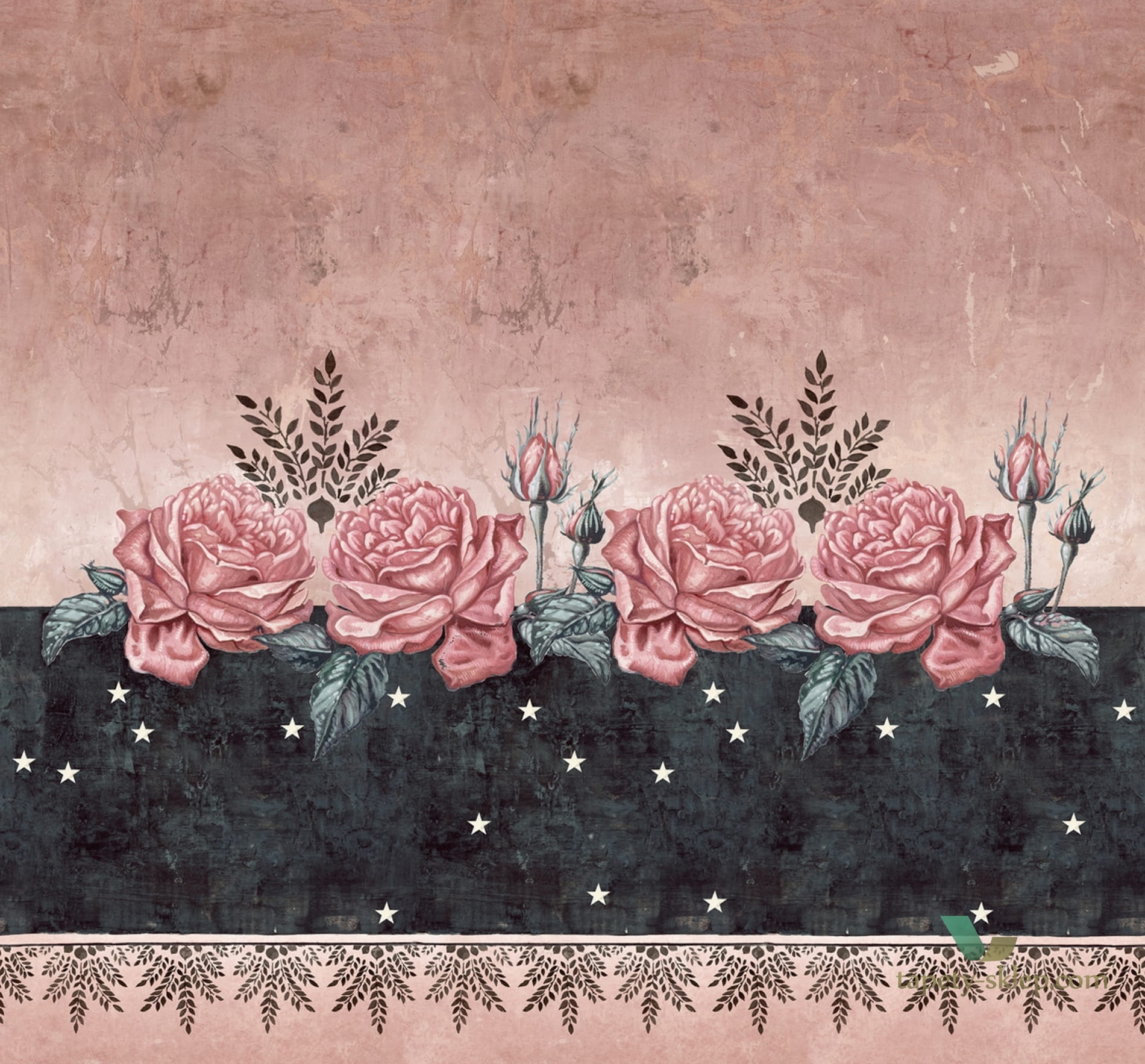 Tapeta Wall&Deco WET_RS2001 ROSA DI SERA WET SYSTEM 2020