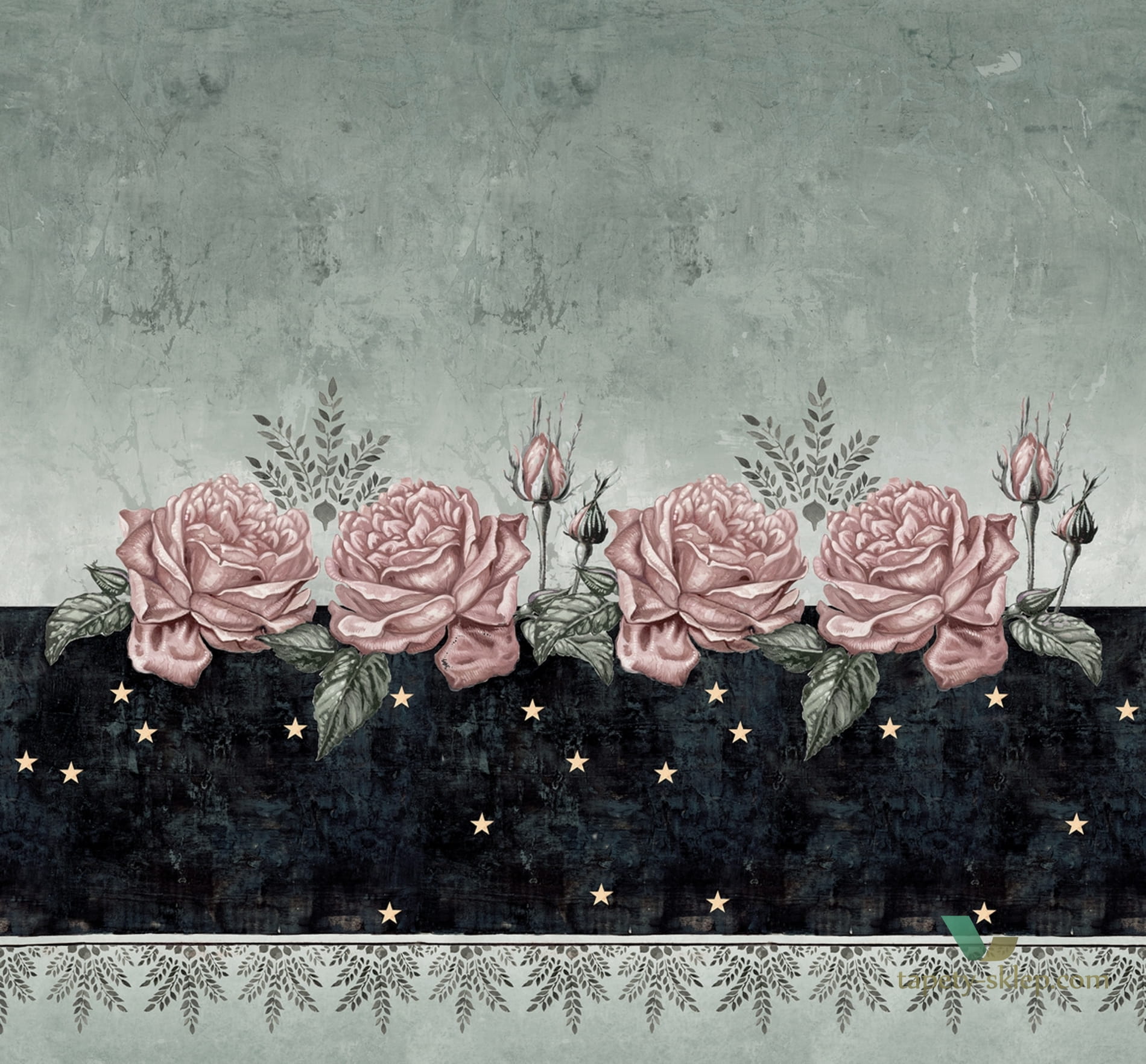Tapeta Wall&Deco WET_RS2002 ROSA DI SERA WET SYSTEM 2020