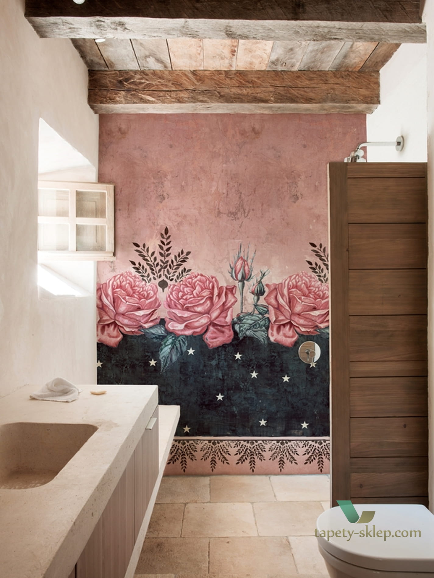 Tapeta Wall&Deco WET_RS2002 ROSA DI SERA WET SYSTEM 2020