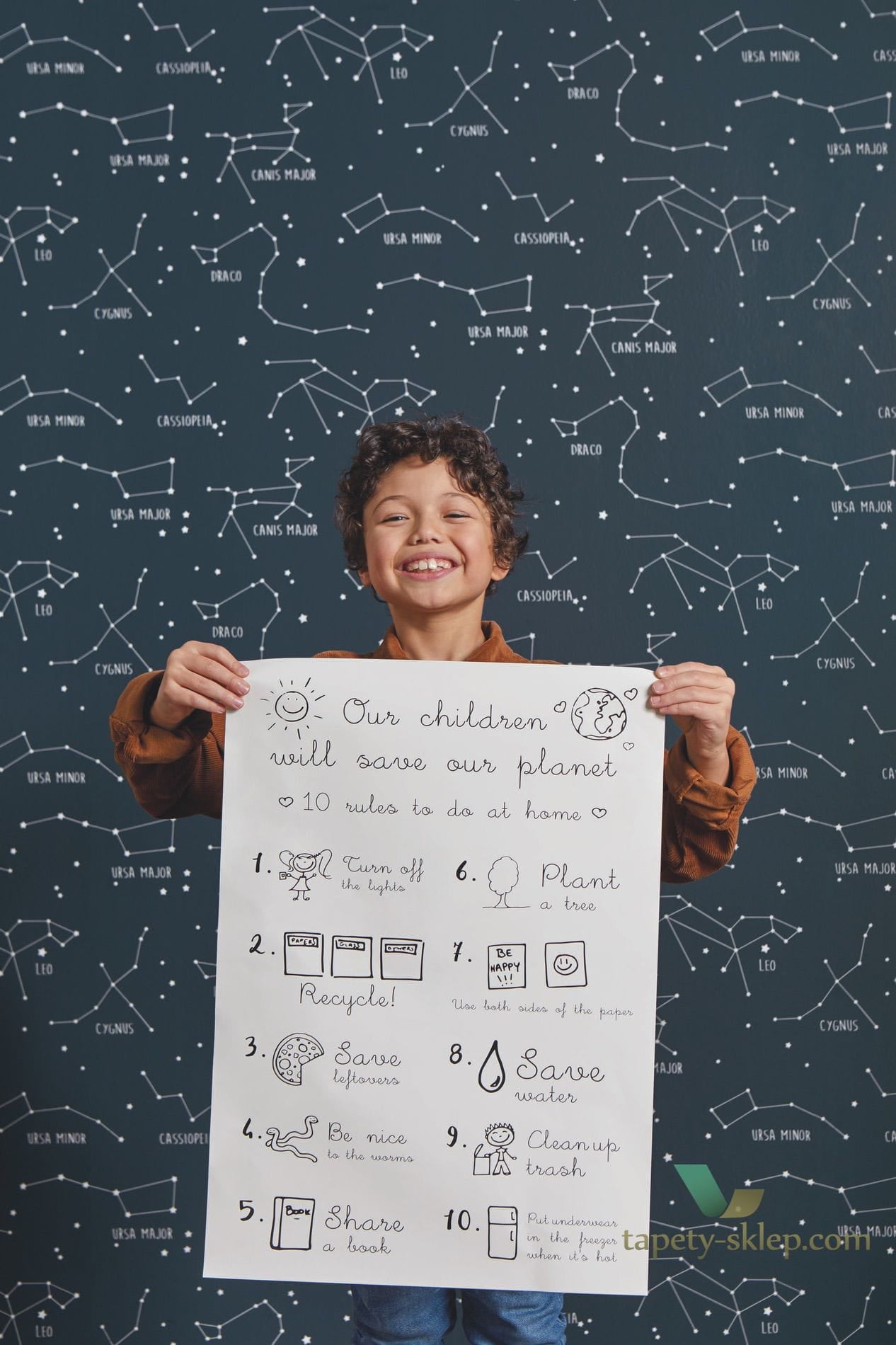 Tapeta Konstelacje Gwiazdki OUP101916918 Caselio Constellations