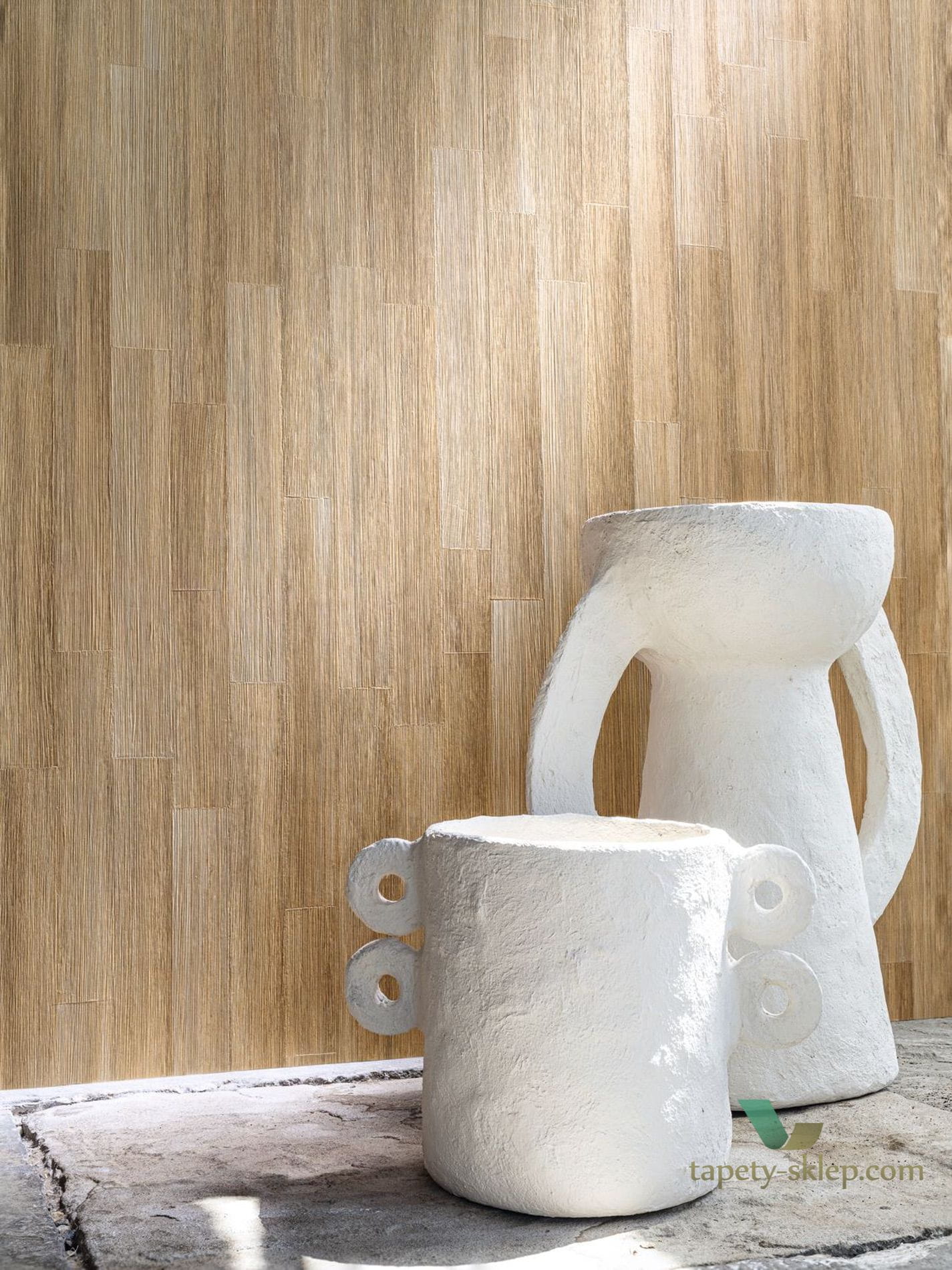 Tapeta imitująca drewno Casamance Sapelli 74865206 Le Bois