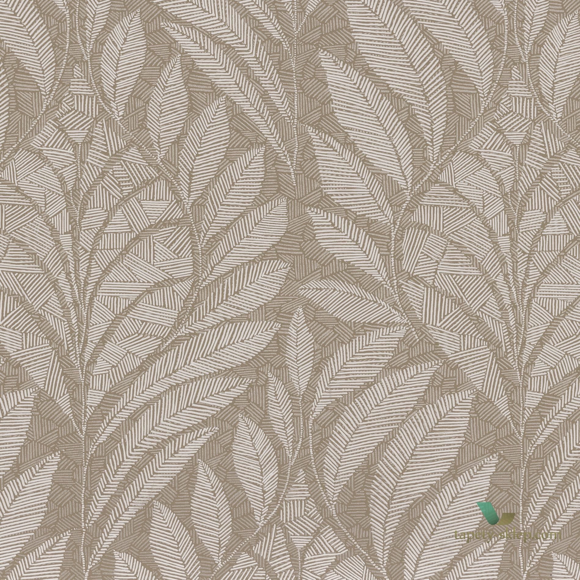Tapeta liście Casamance Gustav 74770100 Printemps Viennois