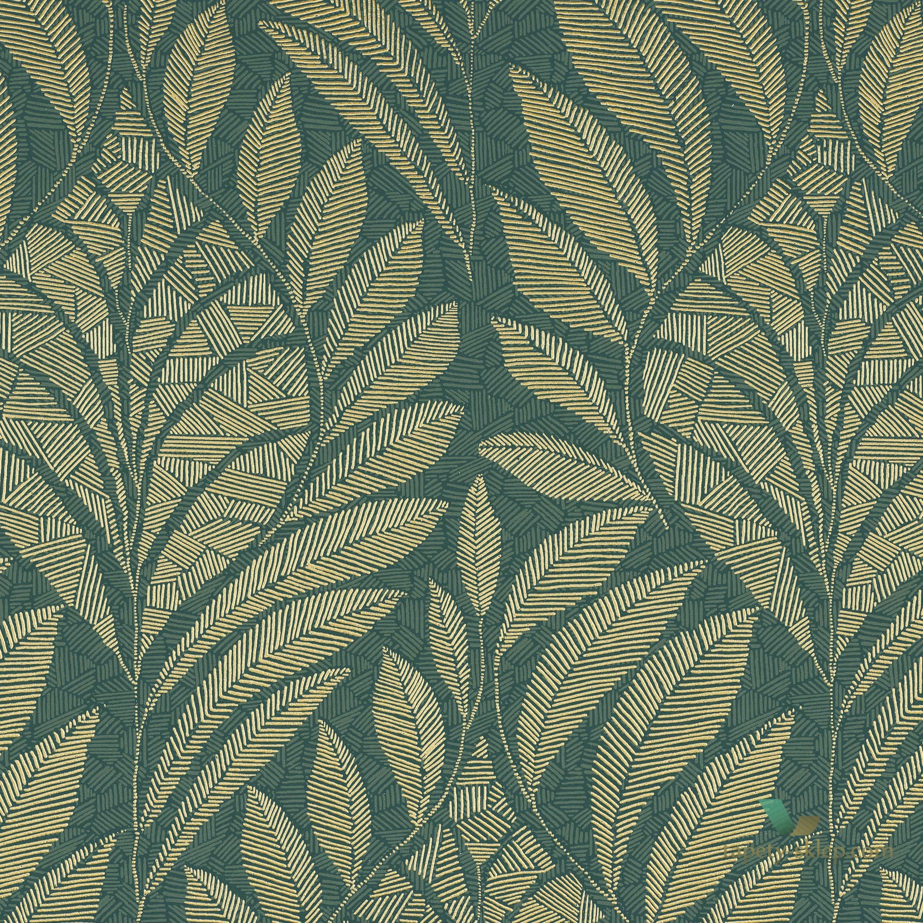 Tapeta liście Casamance Gustav 74770304 Printemps Viennois