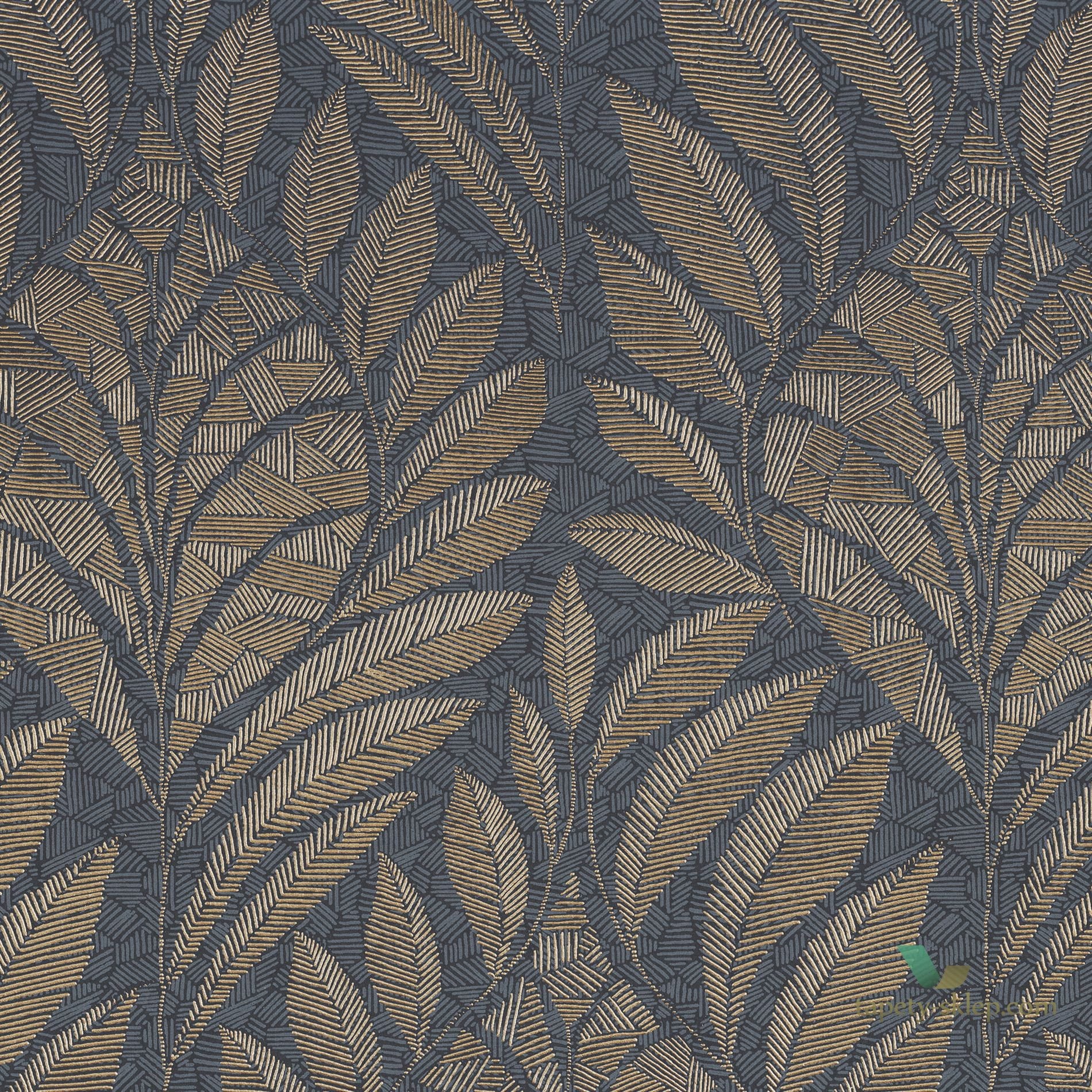 Tapeta liście Casamance Gustav 74770406 Printemps Viennois