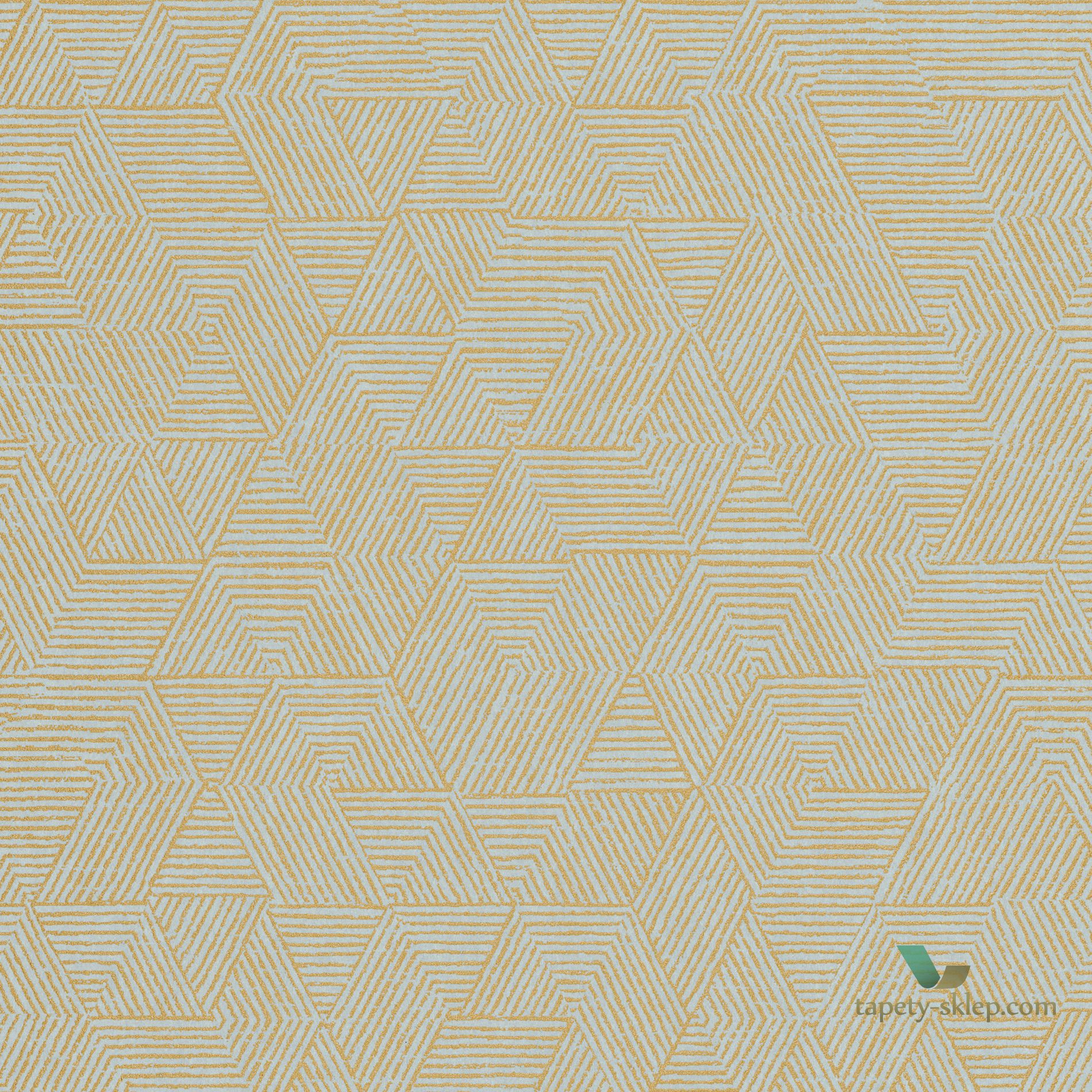 Tapeta geometryczna Casamance Josef 74812258 Printemps Viennois