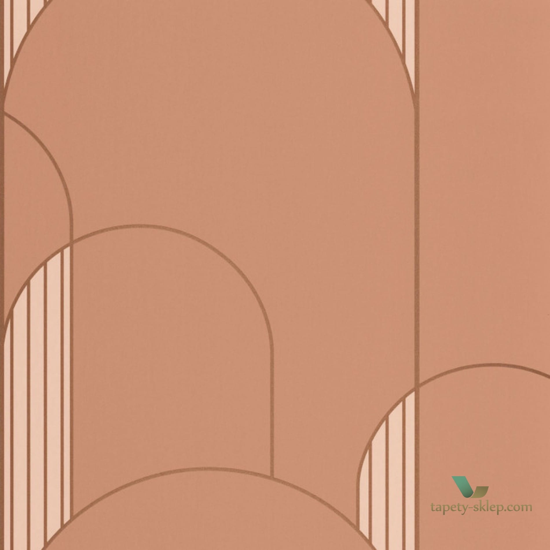 Tapeta łuki art-deco Caselio LBY 102114044 High Wallas Labyrinth