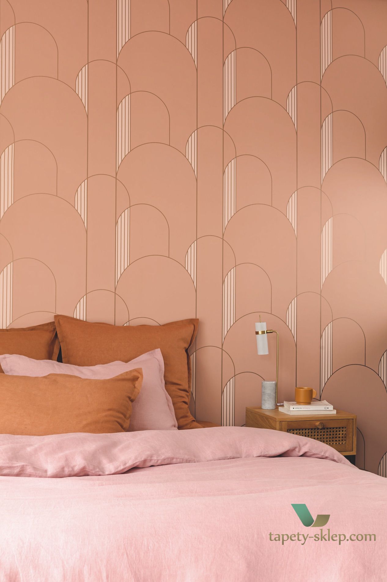 Tapeta łuki art-deco Caselio LBY 102114044 High Wallas Labyrinth