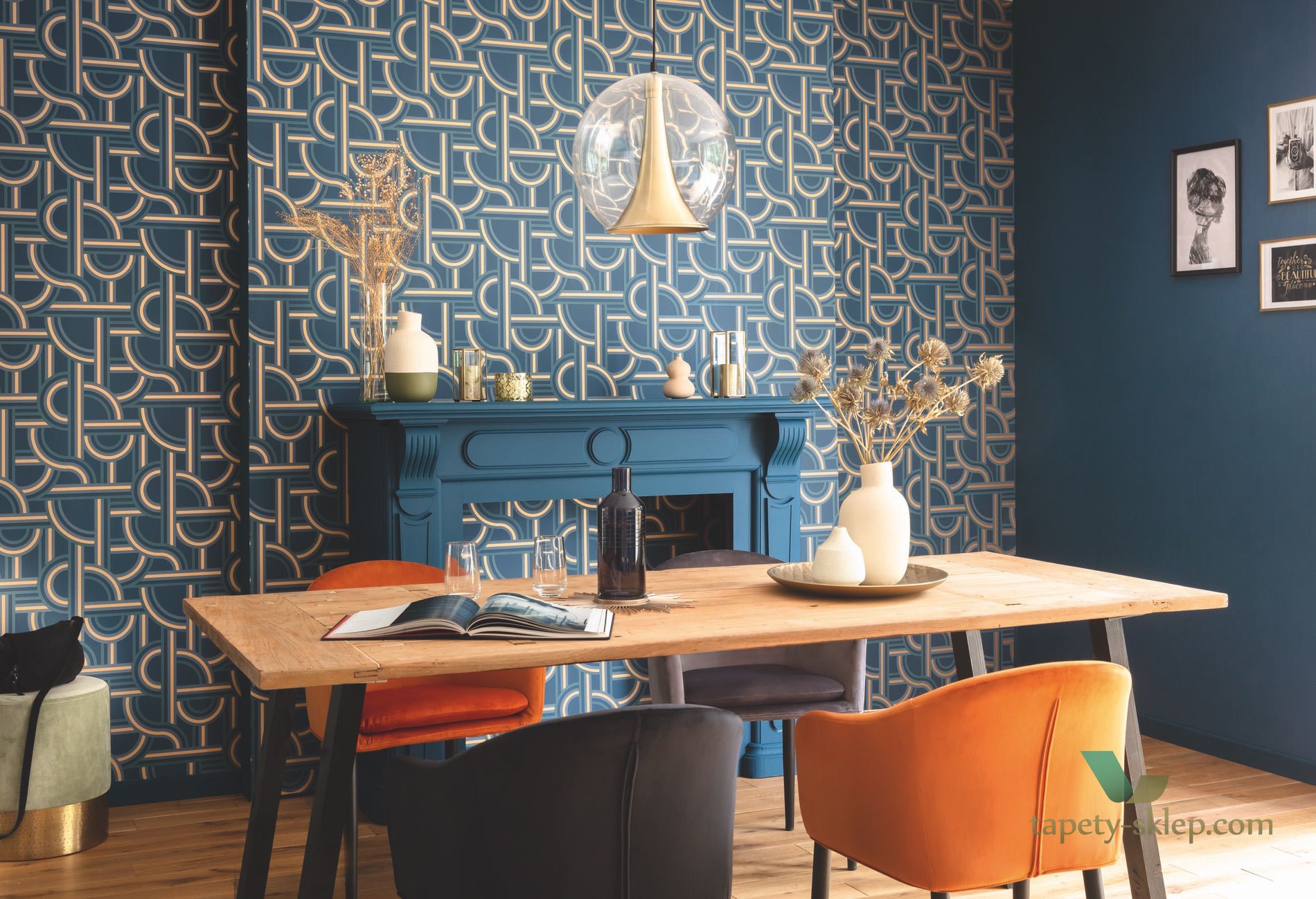 Tapeta w stylu Art Deco Caselio LBY 102126021 Impass Labyrinth