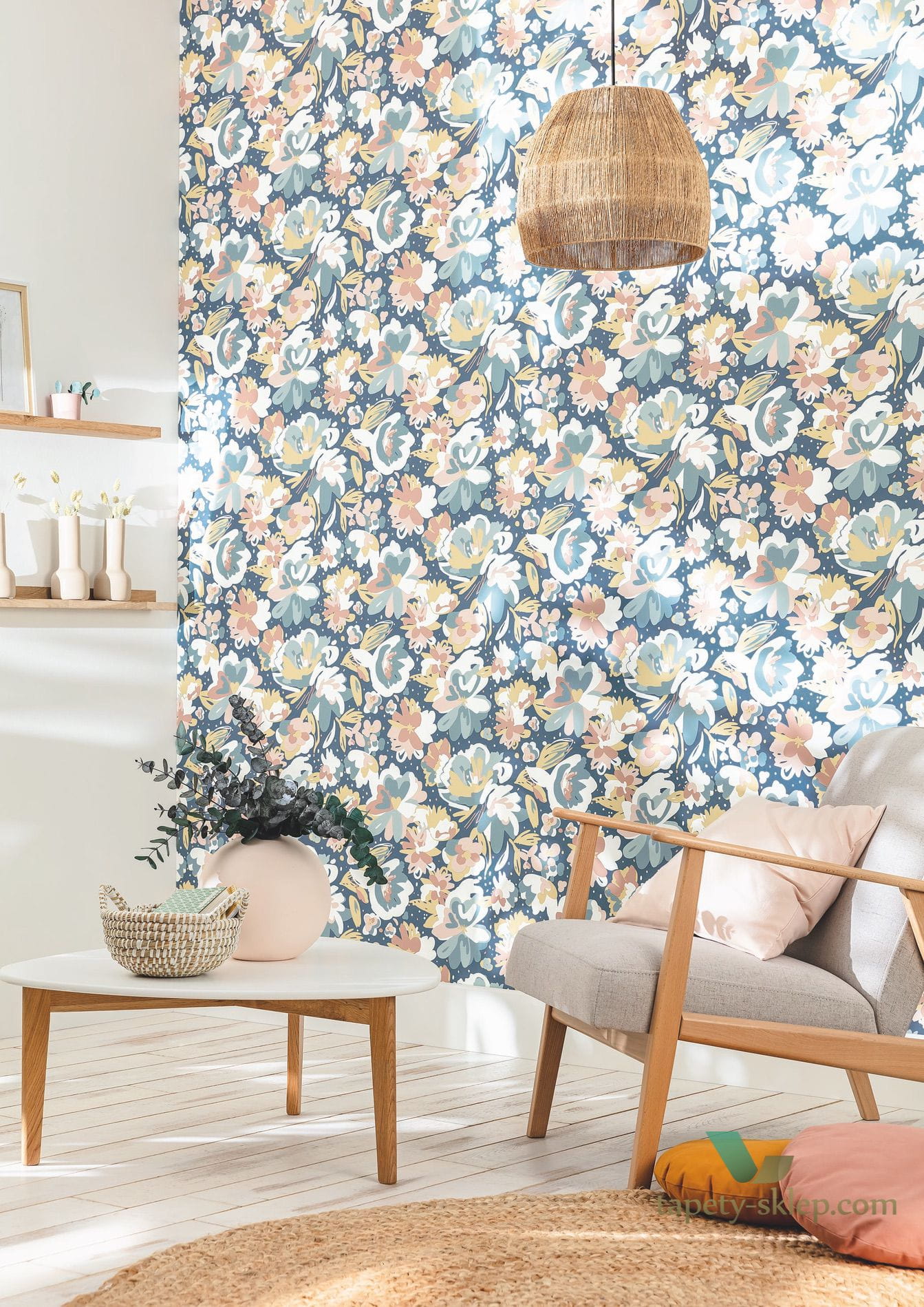 Tapeta z kwiatami Caselio FLP101871090 July Flower Power