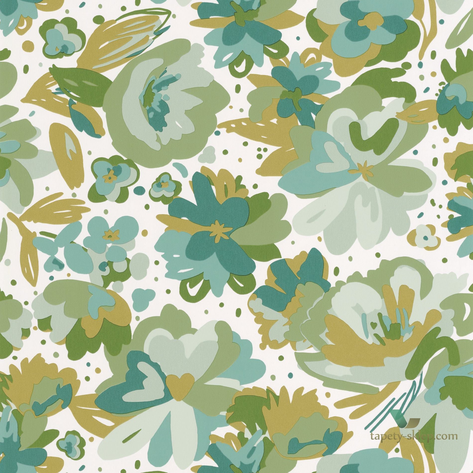 Tapeta z kwiatami Caselio FLP101877175 July Flower Power