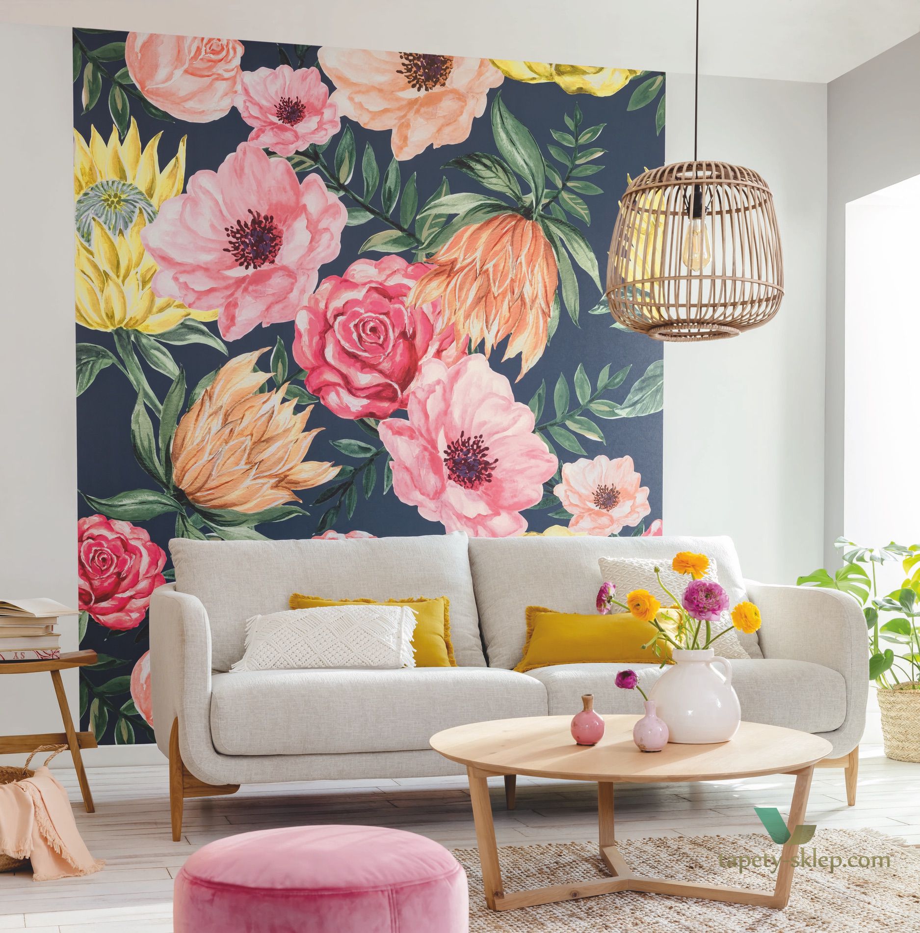 Mural w kwiaty Caselio FLP102026043 Blossom Flower Power