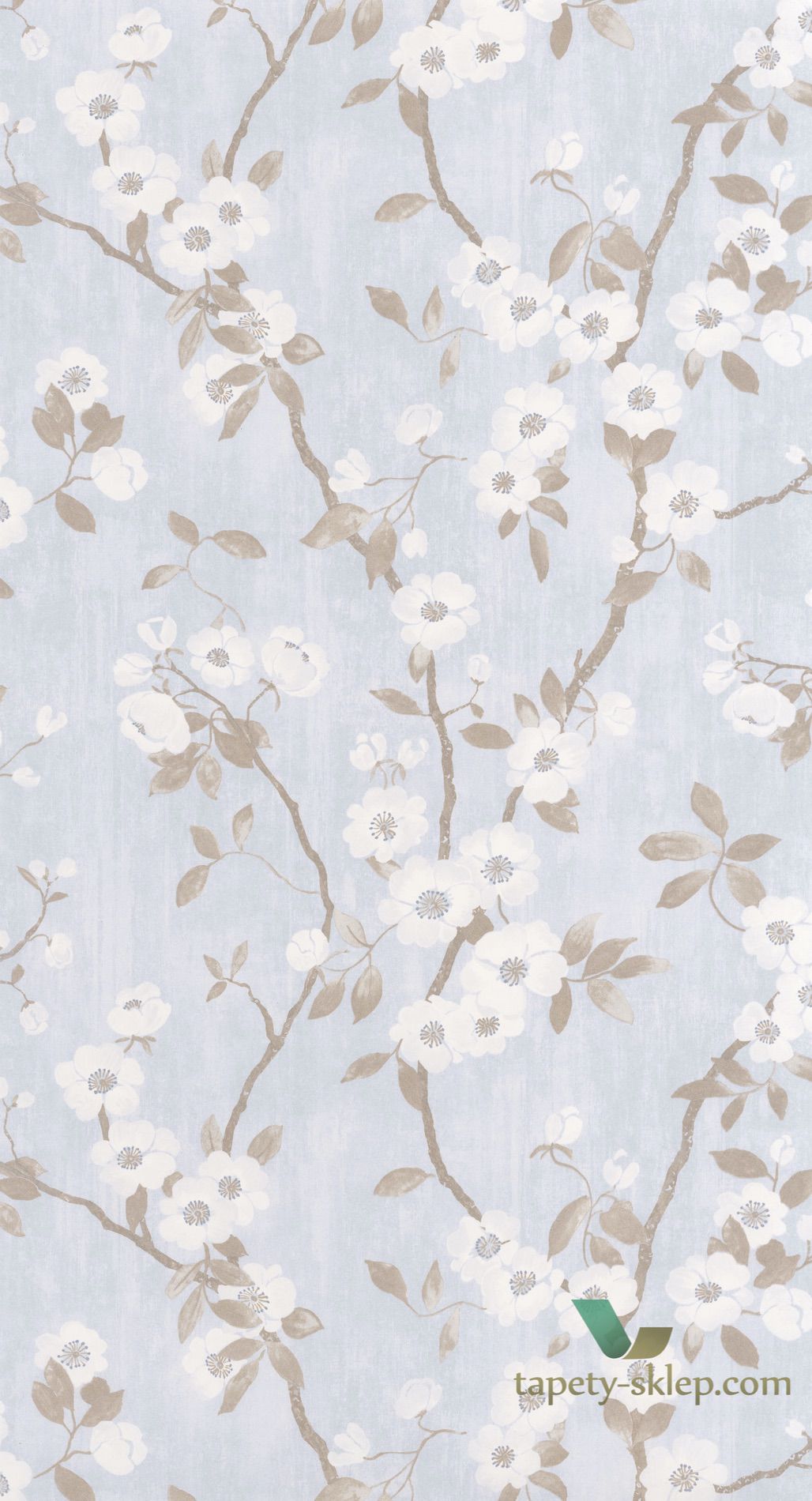 Tapeta w kwiatki Casadeco DELY 85396208 Spring Flower Delicacy