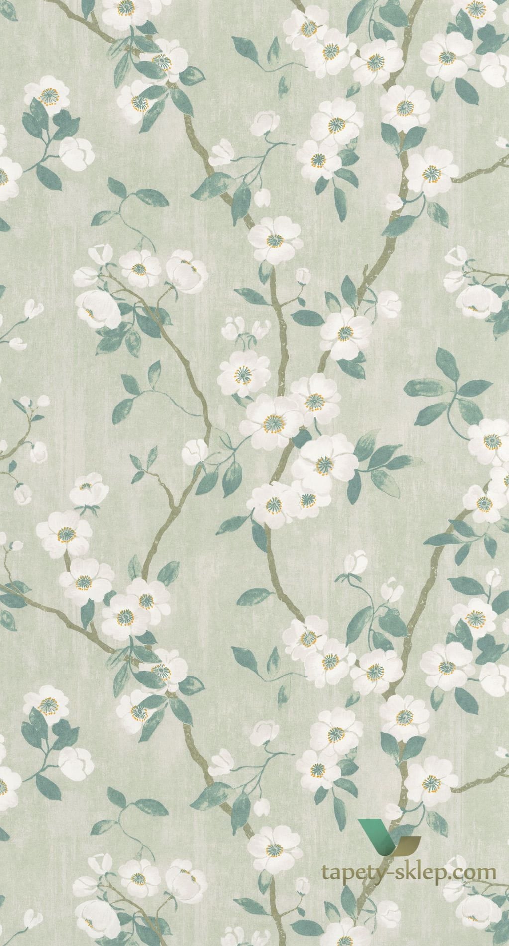 Tapeta w kwiatki Casadeco DELY 85397298 Spring Flower Delicacy