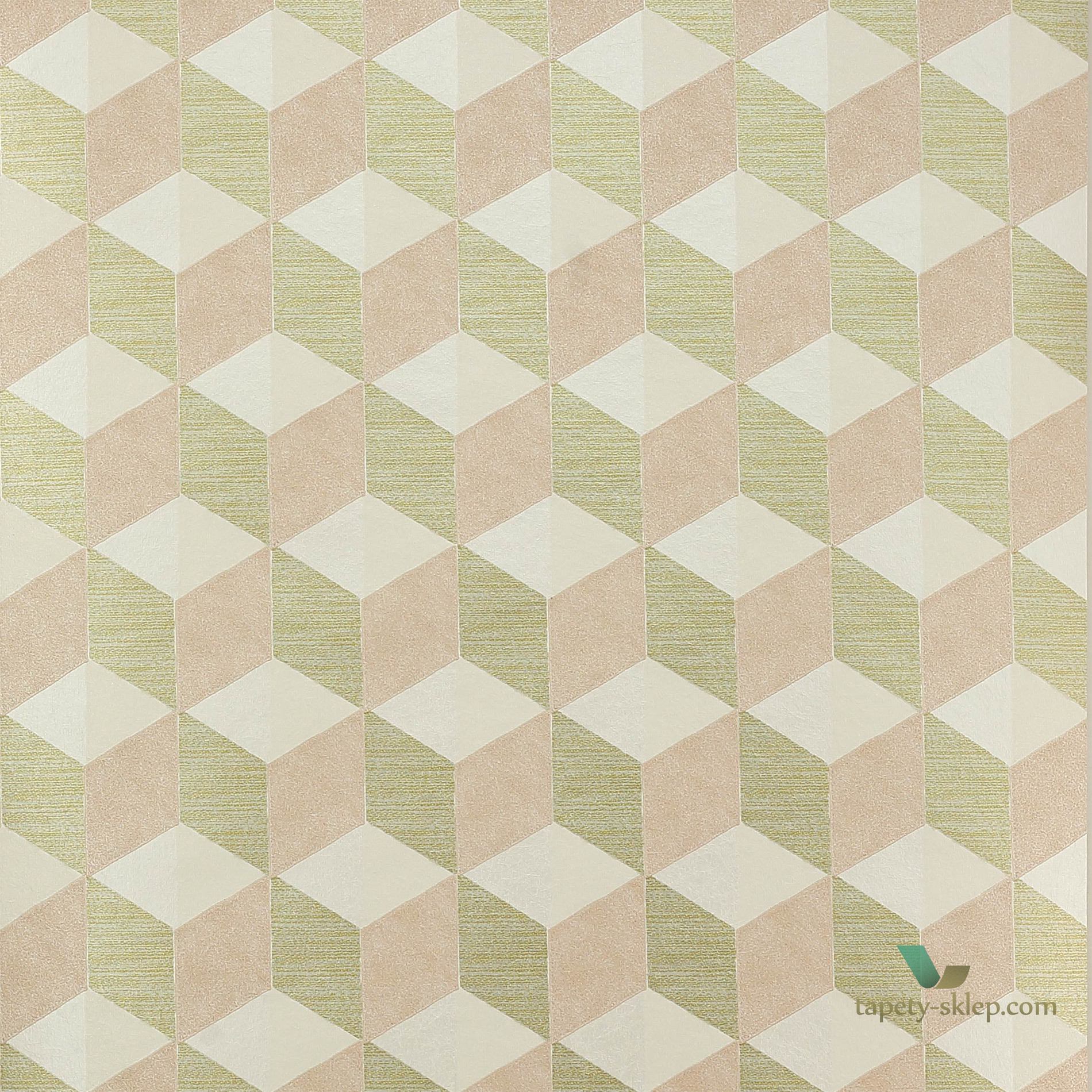 Tapeta kubiki 3D Manuel Canovas 03098-03 Vallauris Papier Peints VOL.7
