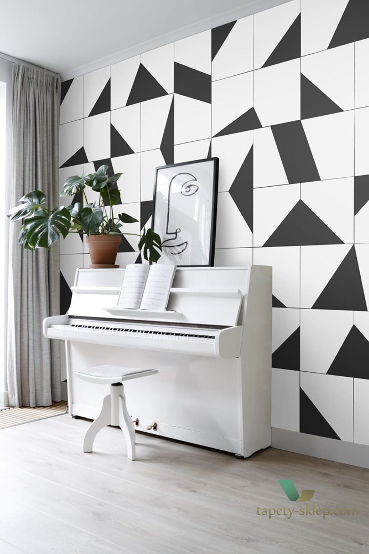 Mural Esta 158908 Black and White