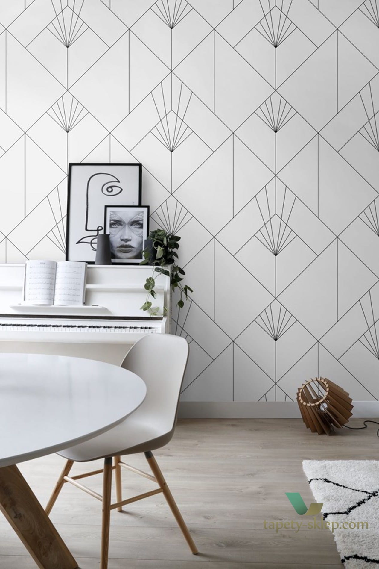 Mural Esta 158934 Black and White
