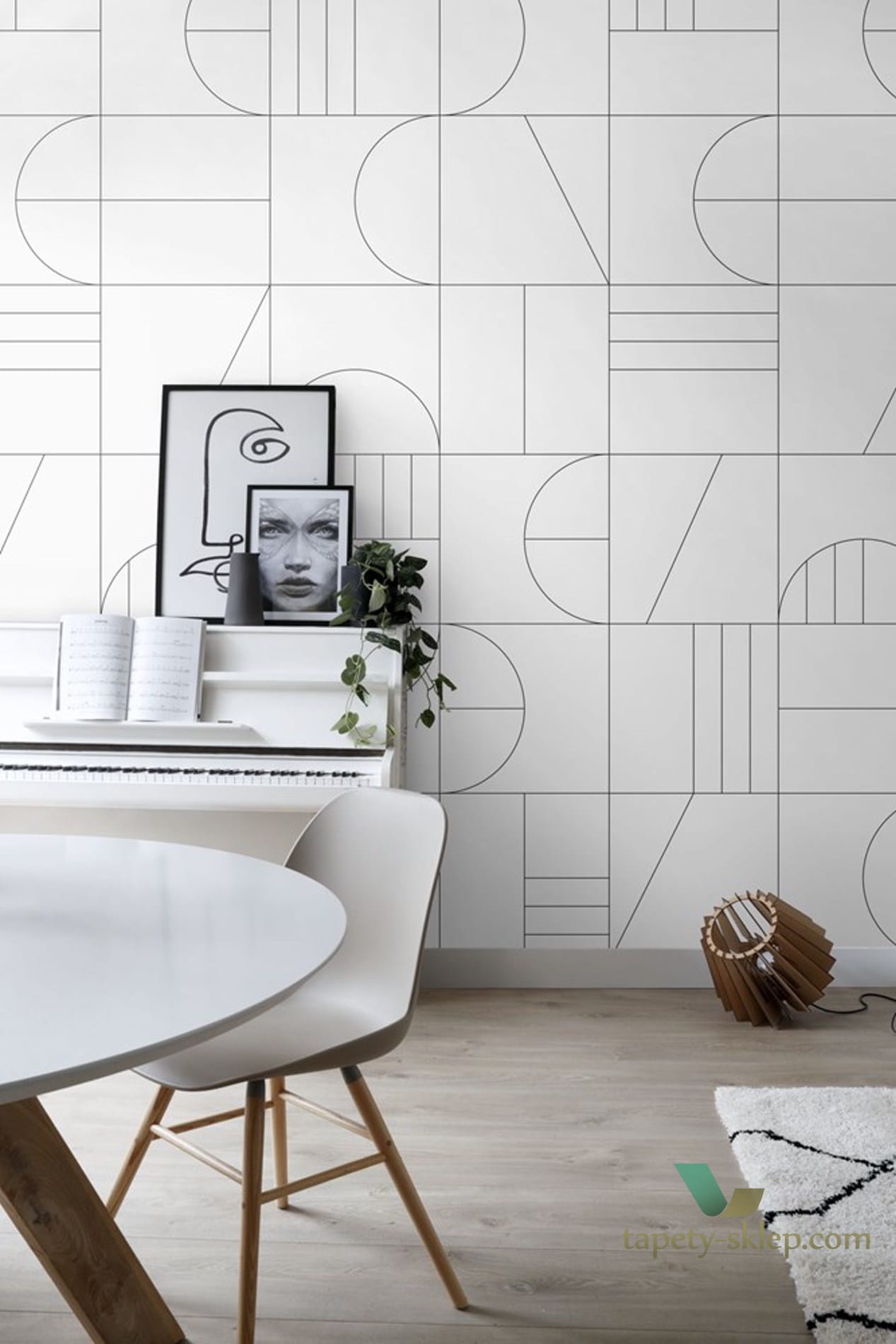 Mural Esta 158938 Black and White