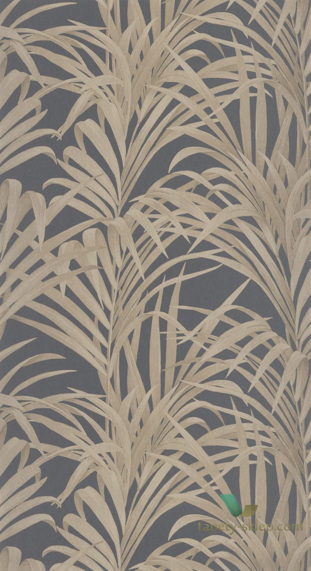 Tapeta w liście palmy Casadeco MNCT 28929939 Fougeres 1930