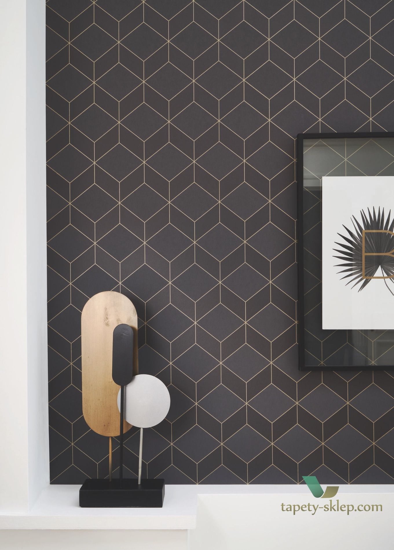 Tapeta geometryczna 3D Casadeco MNCT 85687517 Metro 1930