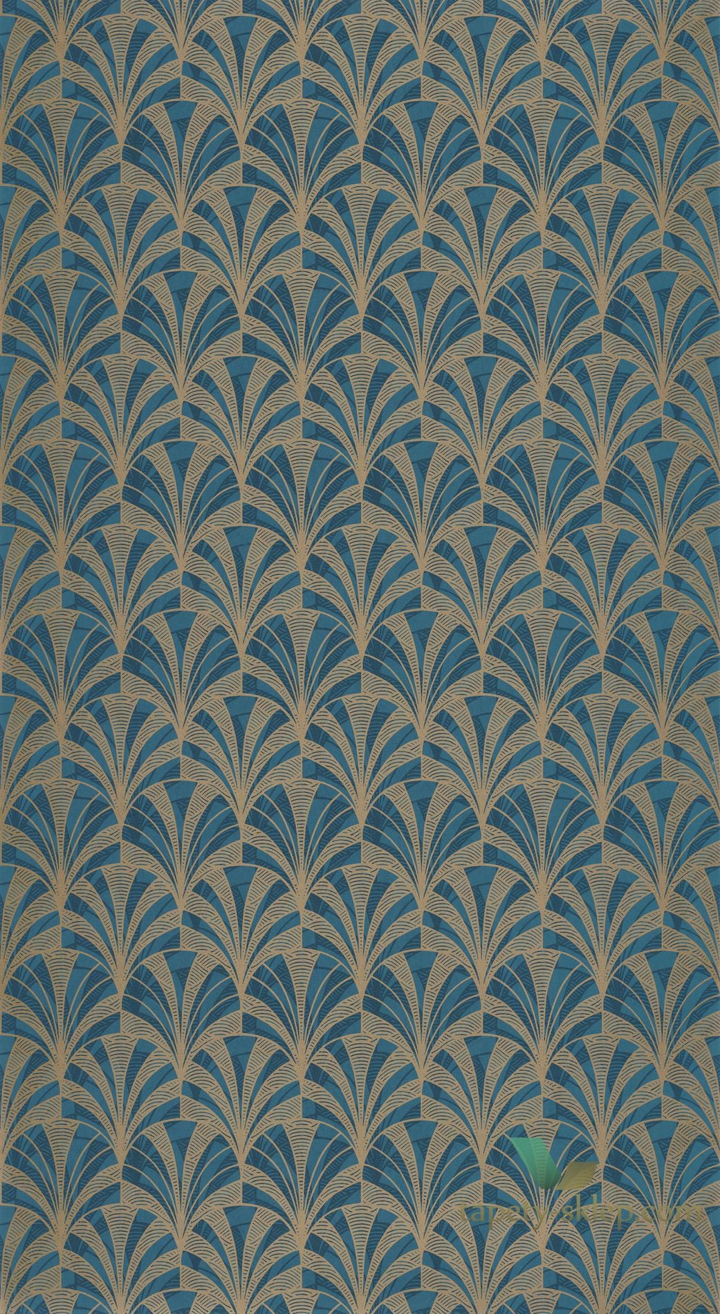 Tapeta wachlarze w stylu Art-deco Casadeco MNCT 85736313 Palmette 1930