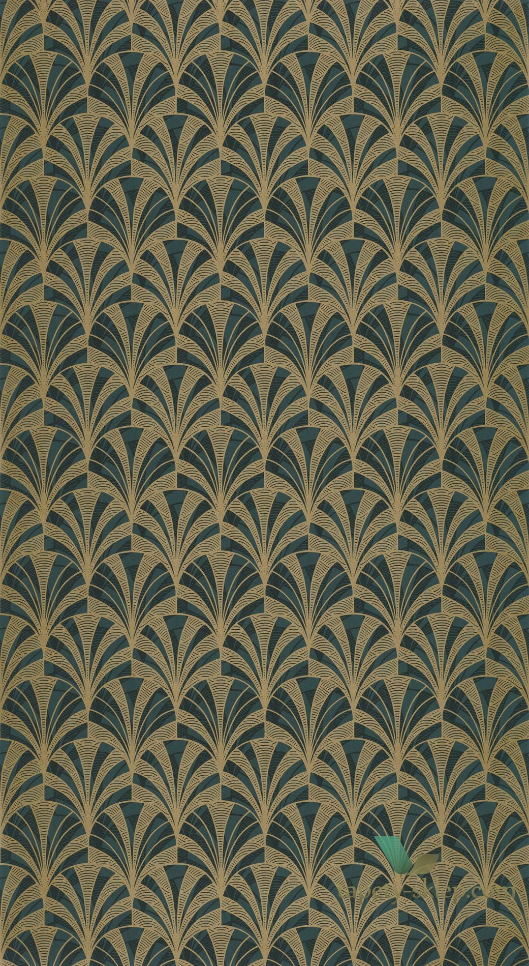 Tapeta wachlarze w stylu Art-deco Casadeco MNCT 85737528 Palmette 1930