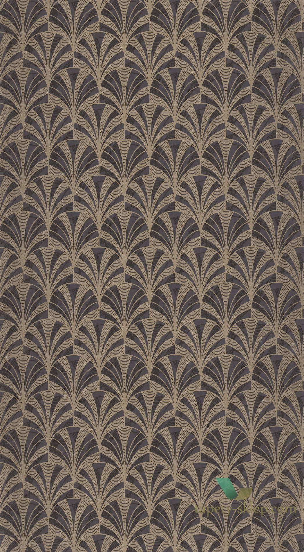 Tapeta wachlarze w stylu Art-deco Casadeco MNCT 85739525 Palmette 1930