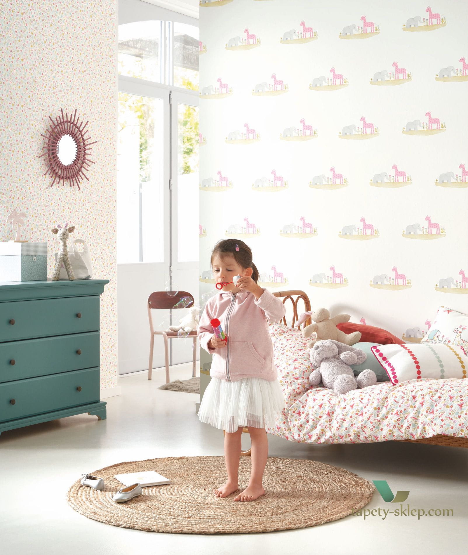 Tapeta Casadeco RONI85532242 Marius & Candice Rose & Nino