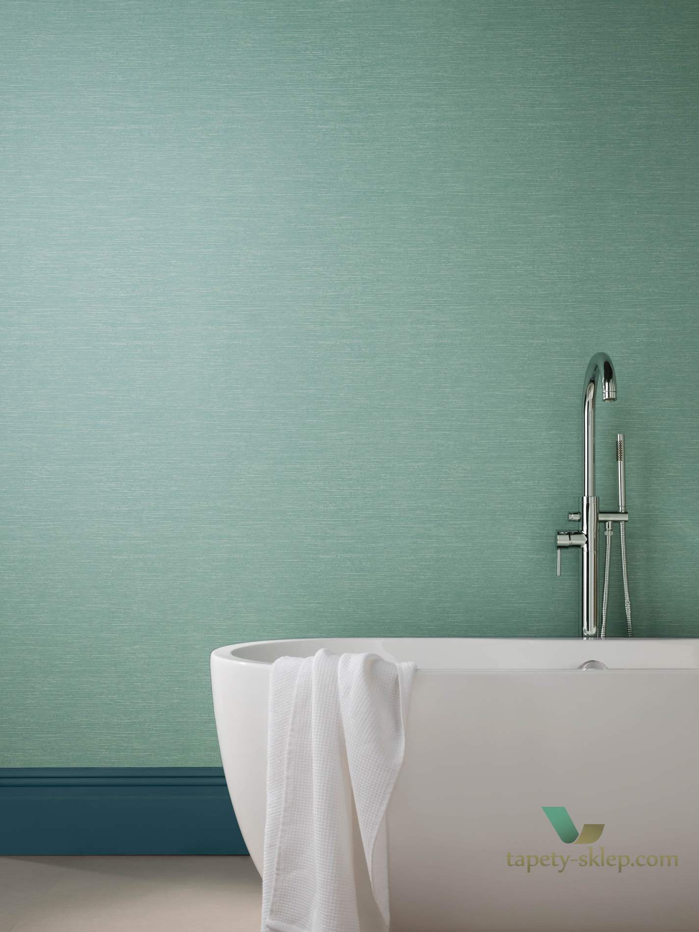 Tapeta 1838 Wallcoverings 1804-122-01 Raffia Seafoam Aurora