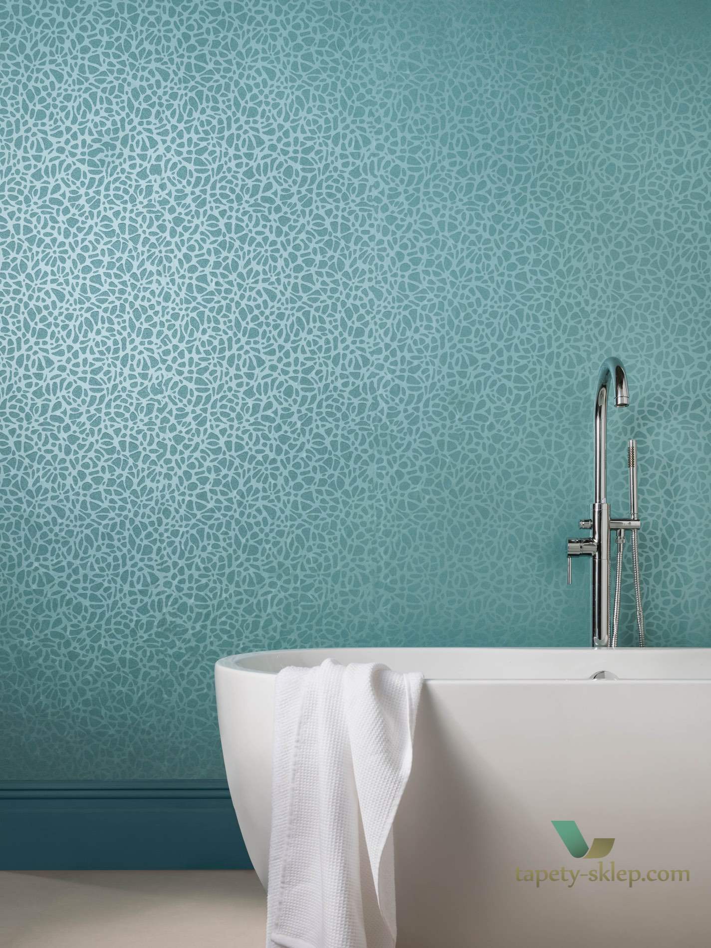 Tapeta 1838 Wallcoverings 1804-121-04 Pebble Seafoam Aurora