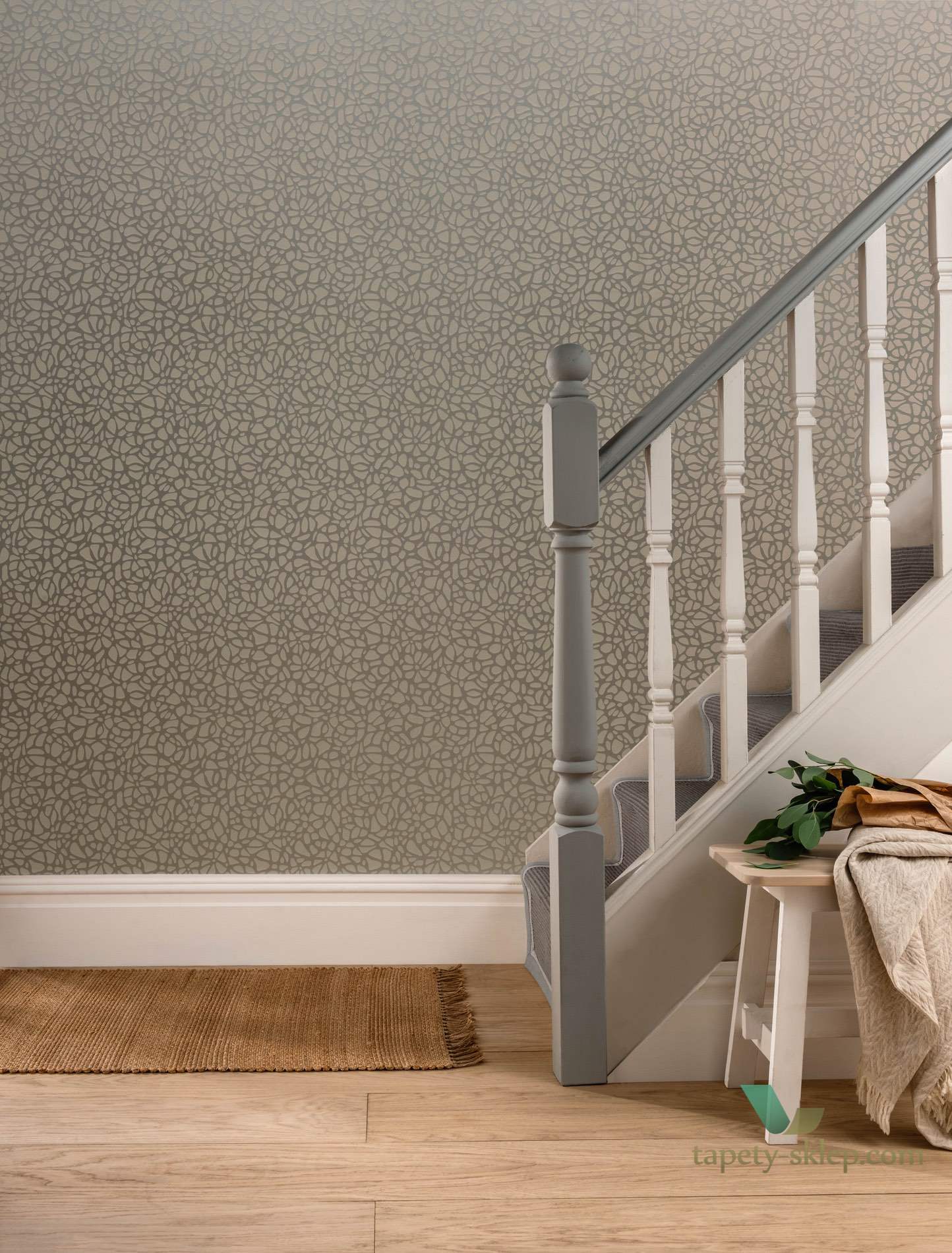 Tapeta 1838 Wallcoverings 1804-121-02 Pebble Mist Aurora