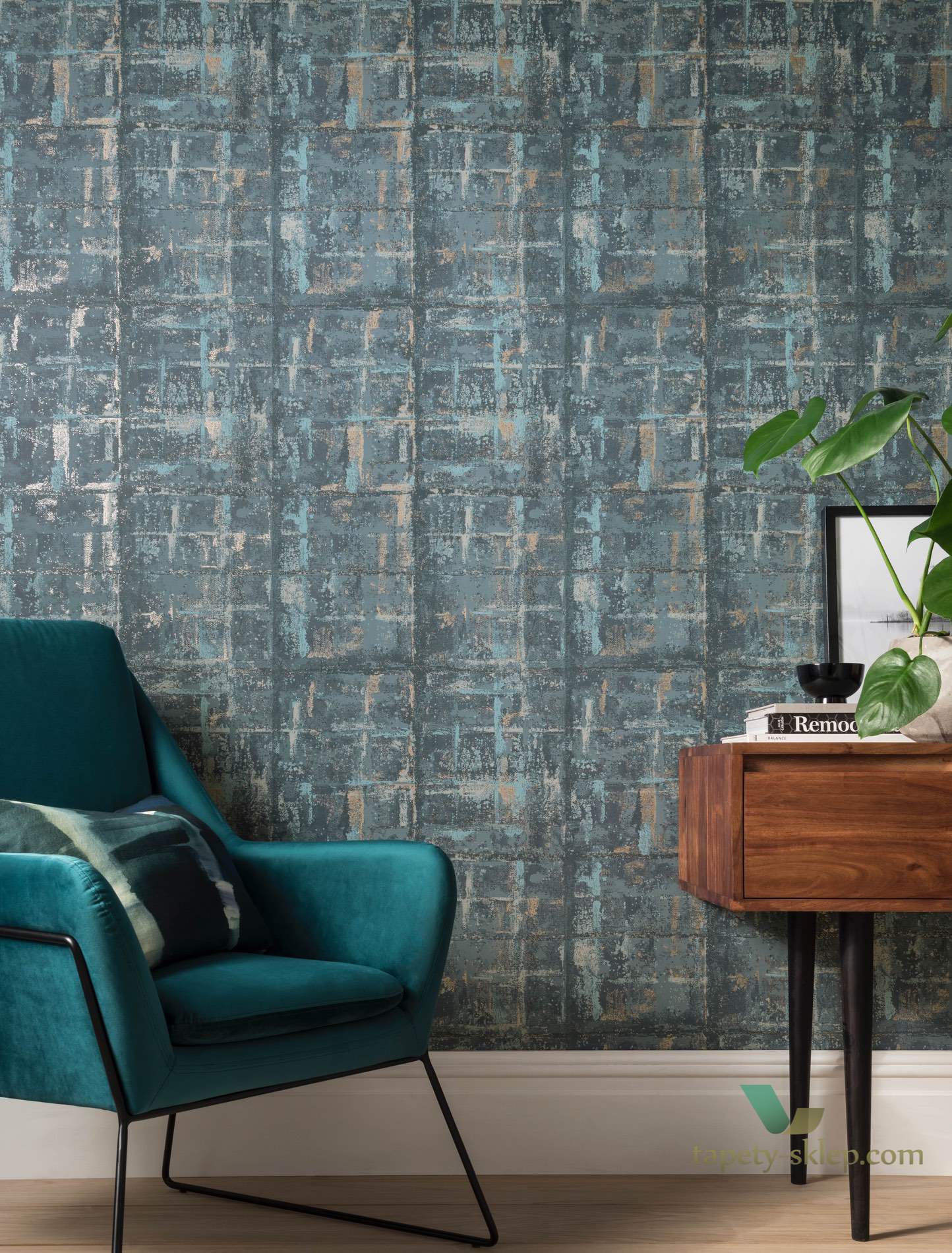 Tapeta 1838 Wallcoverings 1804-120-05 Patina Lagoon Aurora