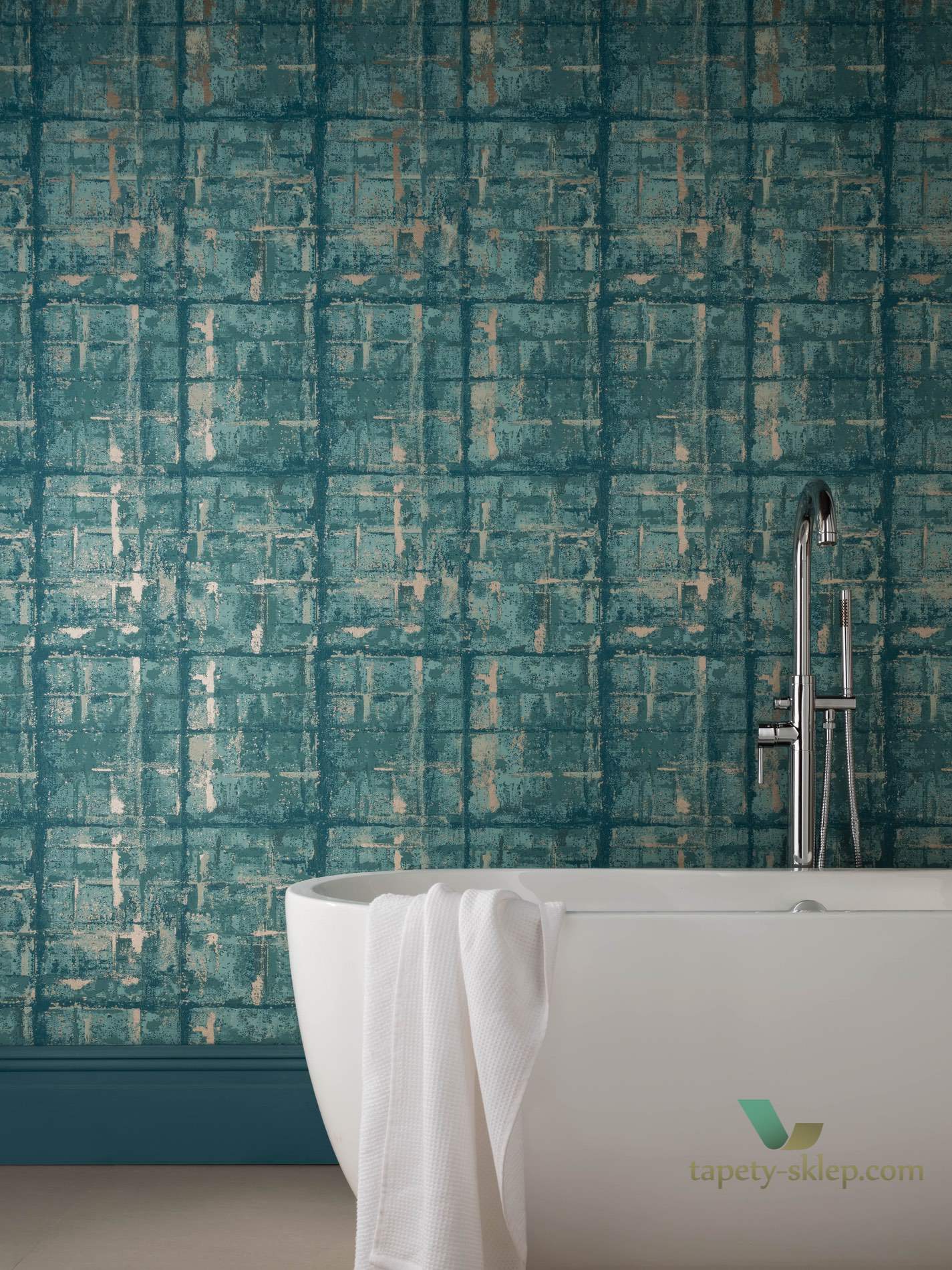 Tapeta 1838 Wallcoverings 1804-120-03 Patina Seafoam Aurora
