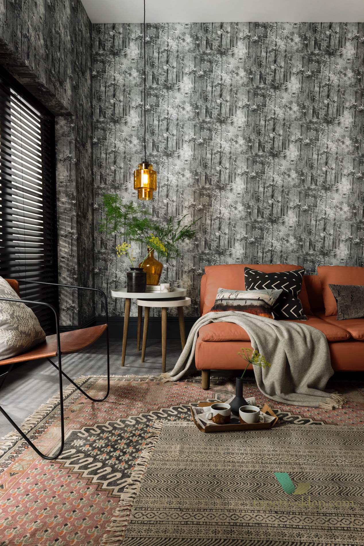 Tapeta 1838 Wallcoverings 1804-118-05 Glade Jet Aurora
