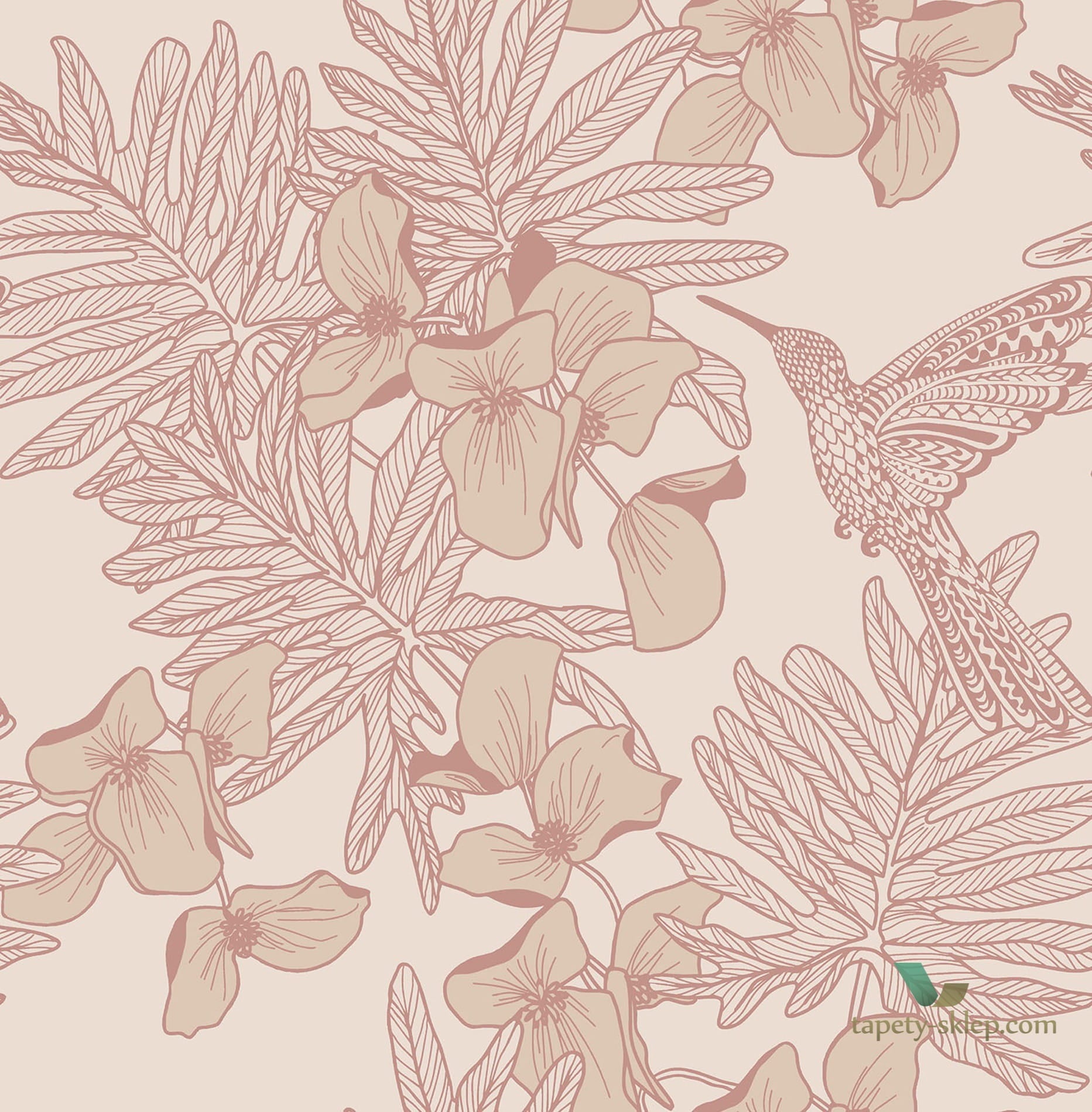Tapeta 1838 Wallcoverings 1804-117-04 Hummingbird Beach Aurora