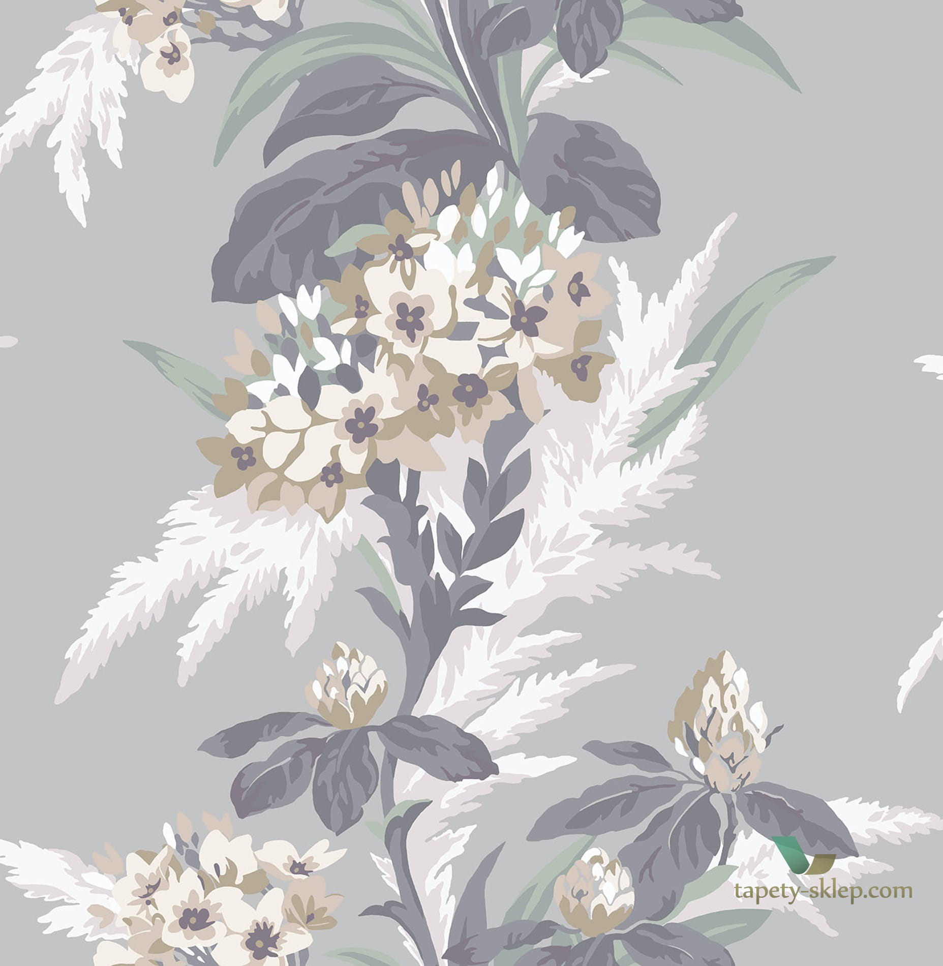 Tapeta 1838 Wallcoverings 1804-116-06 Aurora Mist Aurora