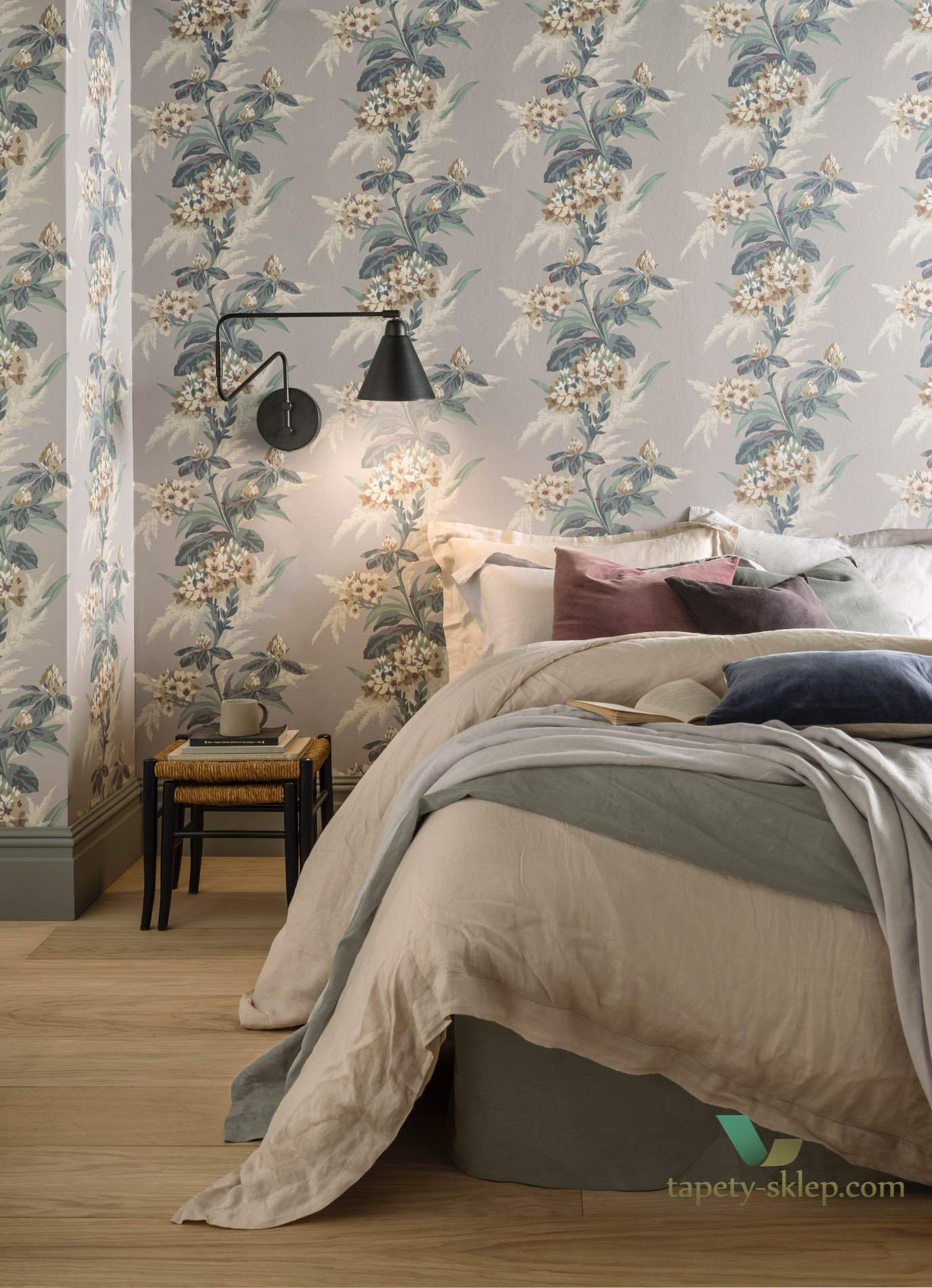 Tapeta 1838 Wallcoverings 1804-116-06 Aurora Mist Aurora