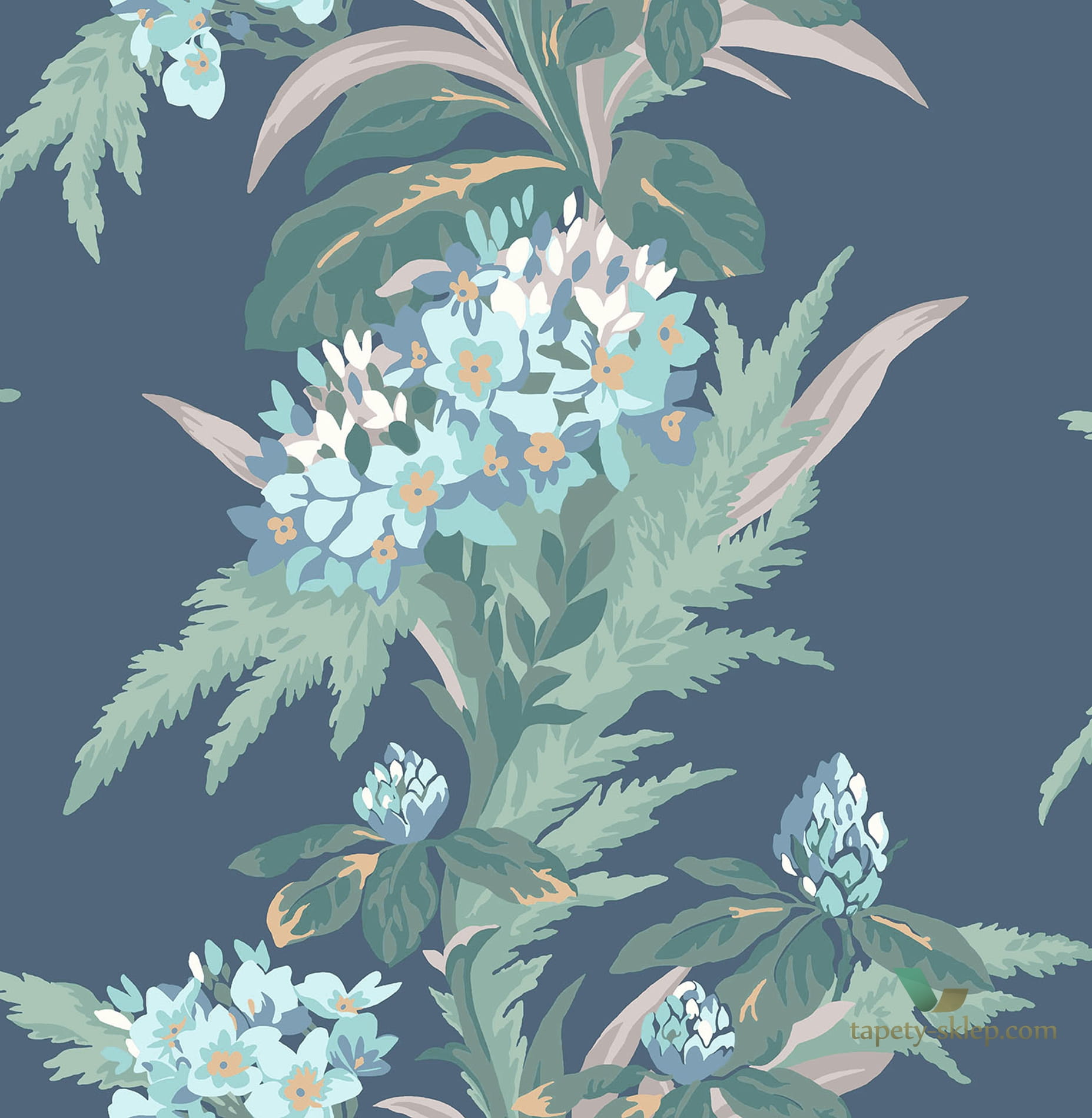 Tapeta 1838 Wallcoverings 1804-116-05 Aurora Lagoon Aurora