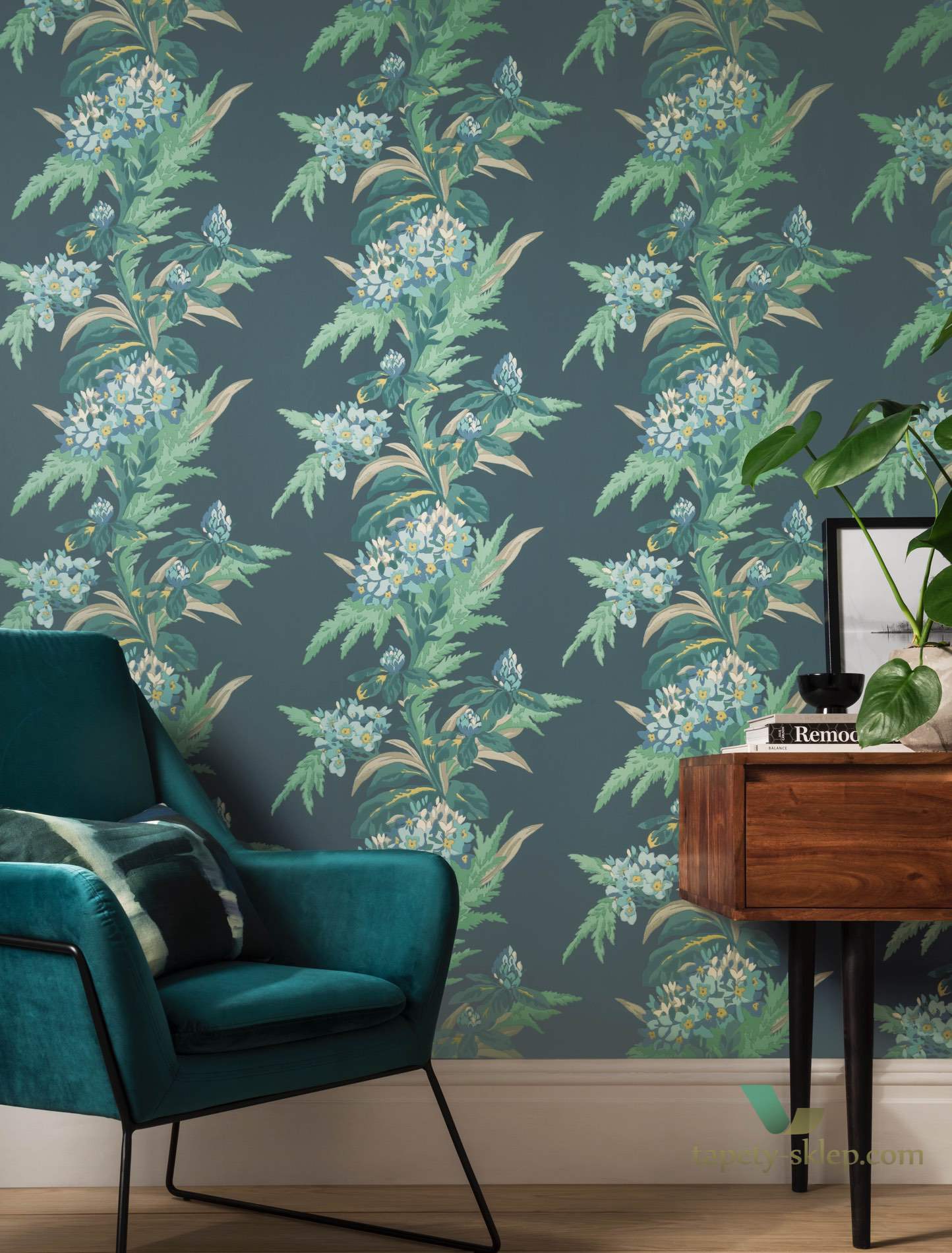 Tapeta 1838 Wallcoverings 1804-116-05 Aurora Lagoon Aurora