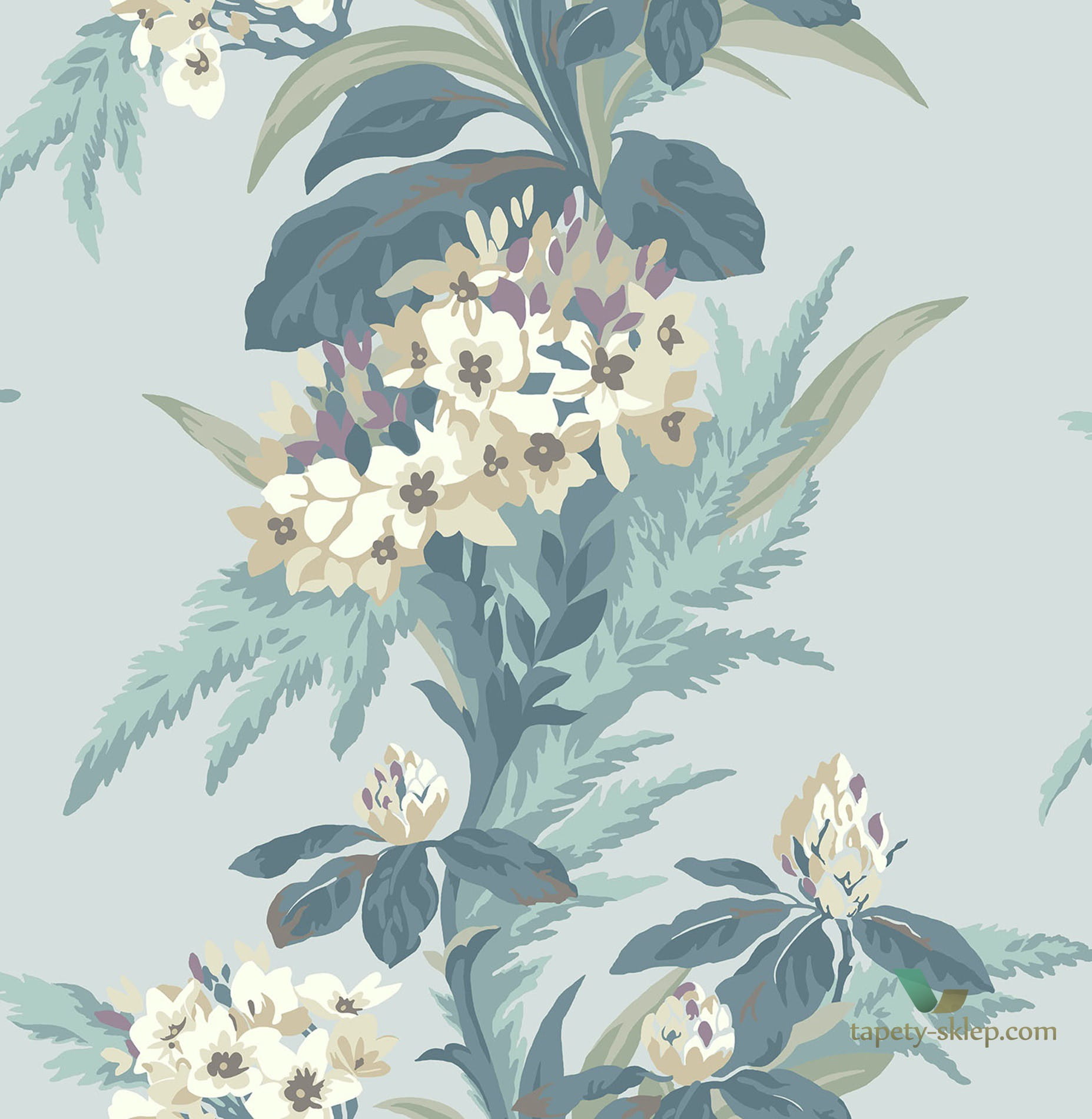Tapeta 1838 Wallcoverings 1804-116-03 Aurora Seafoam Aurora
