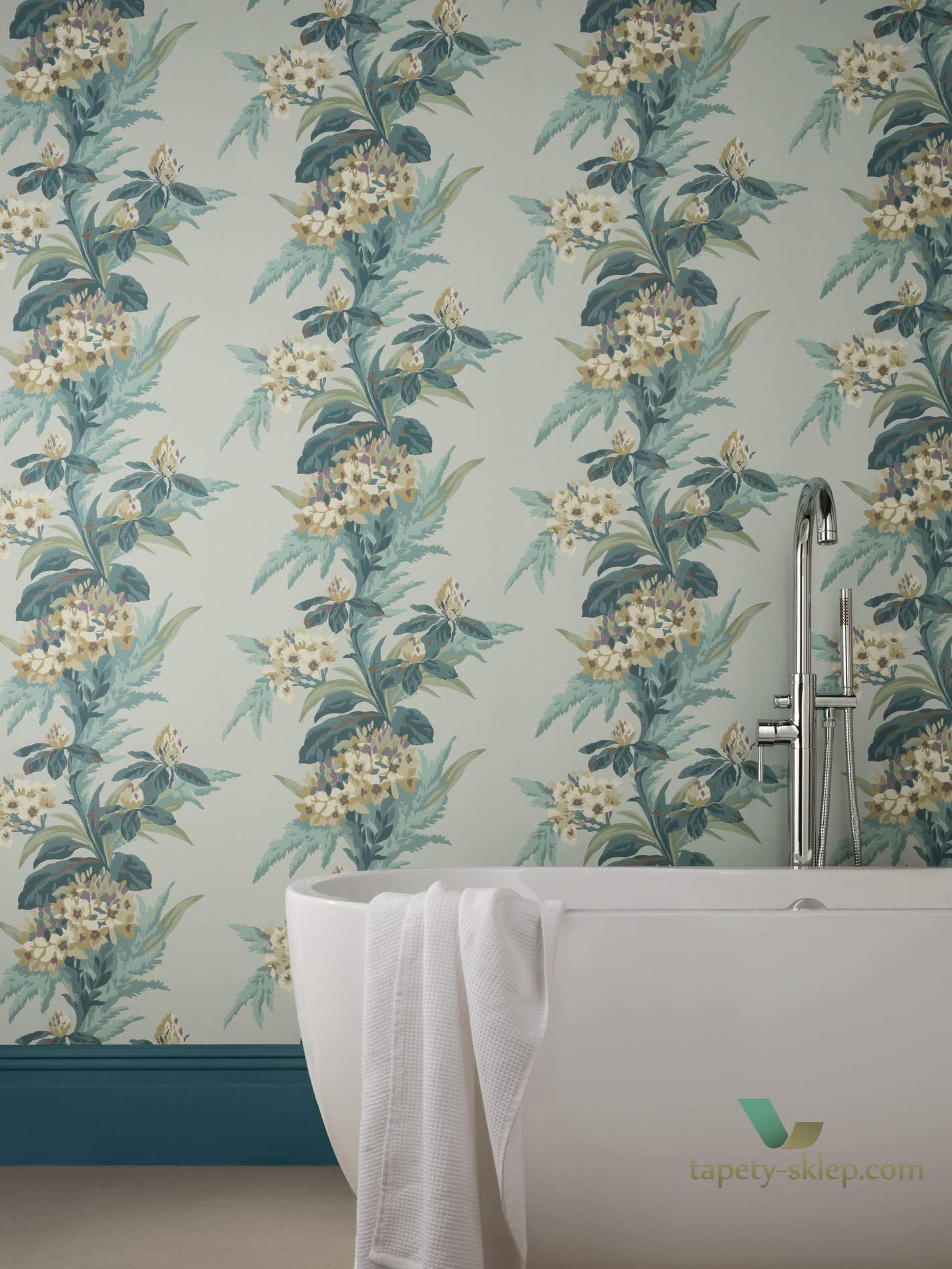 Tapeta 1838 Wallcoverings 1804-116-03 Aurora Seafoam Aurora