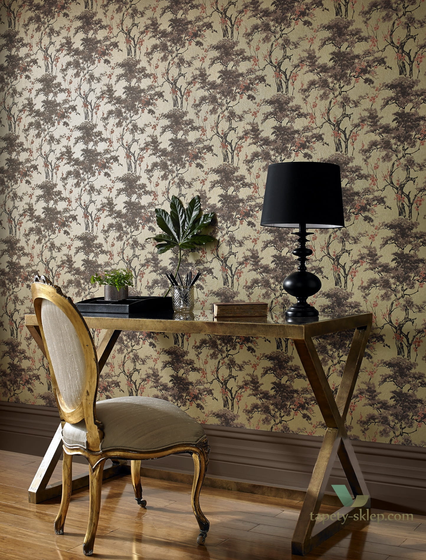 Tapeta 1838 Wallcoverings 1602-100-04 Harewood Avington