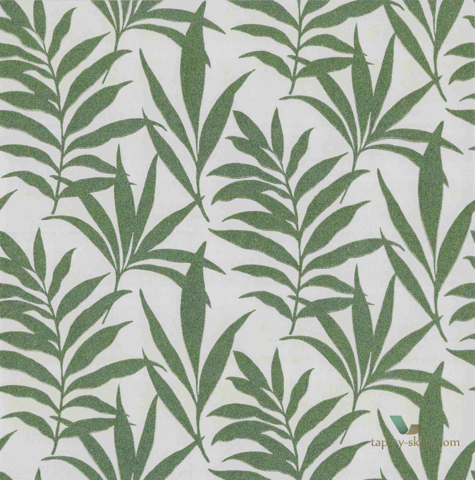 Tapeta 1838 Wallcoverings 1703-113-04 Verdi  Green Bead Camellia