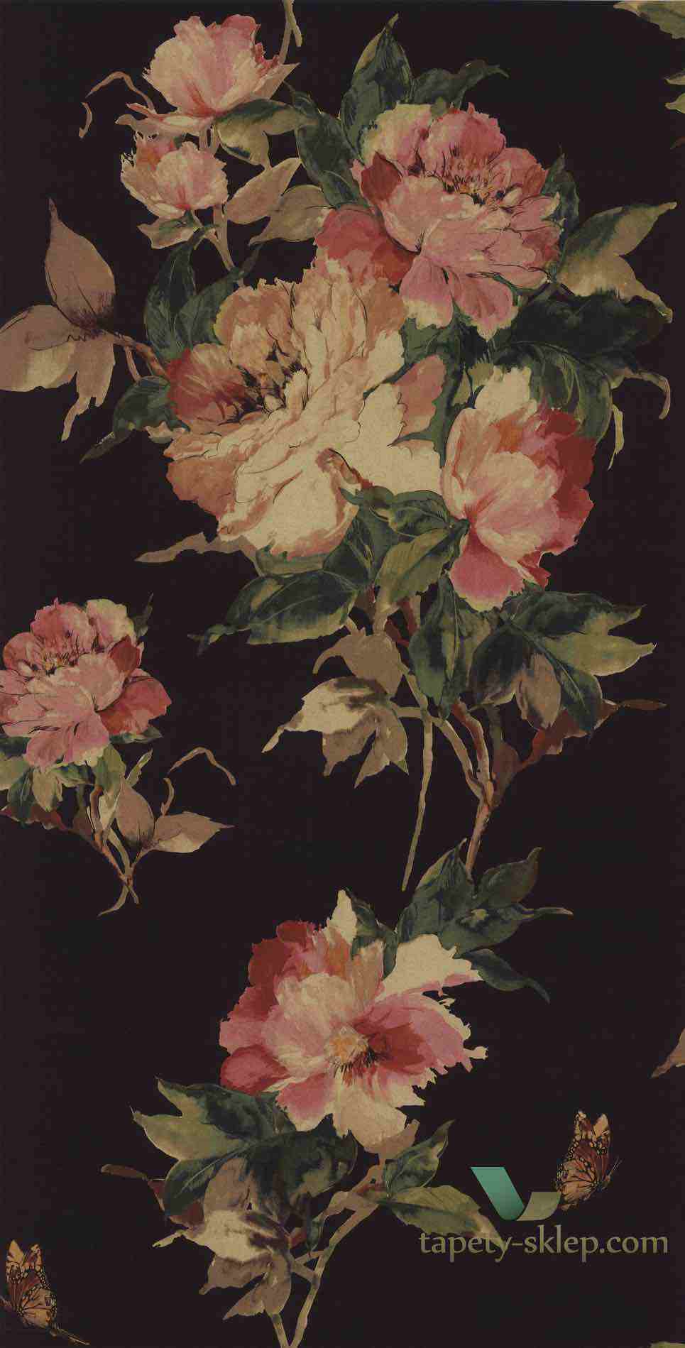Tapeta 1838 Wallcoverings 1703-108-06 Madama Butterfly Camellia