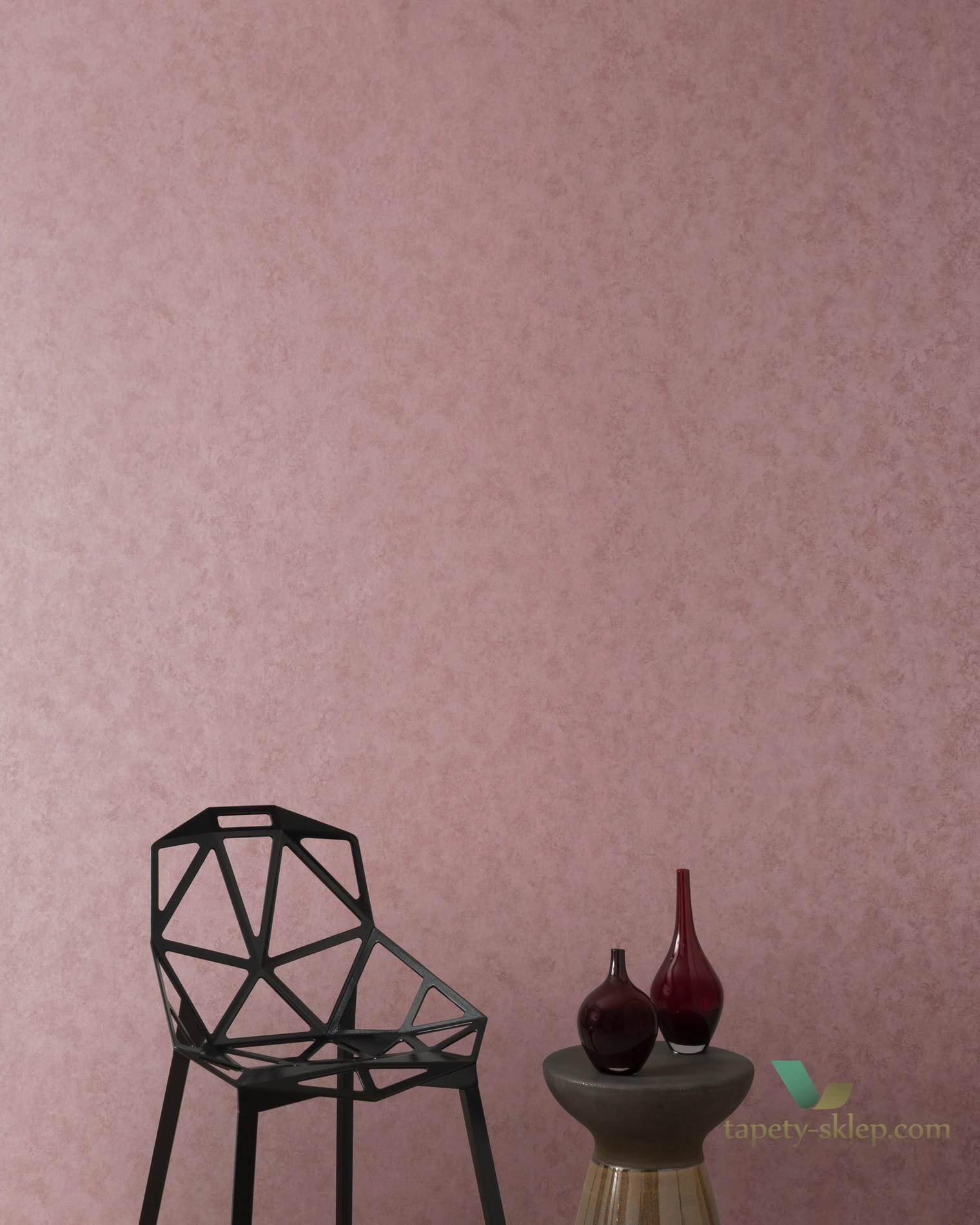 Tapeta 1838 Wallcoverings 1602-107-10 Fenton Pink Stucco Capri