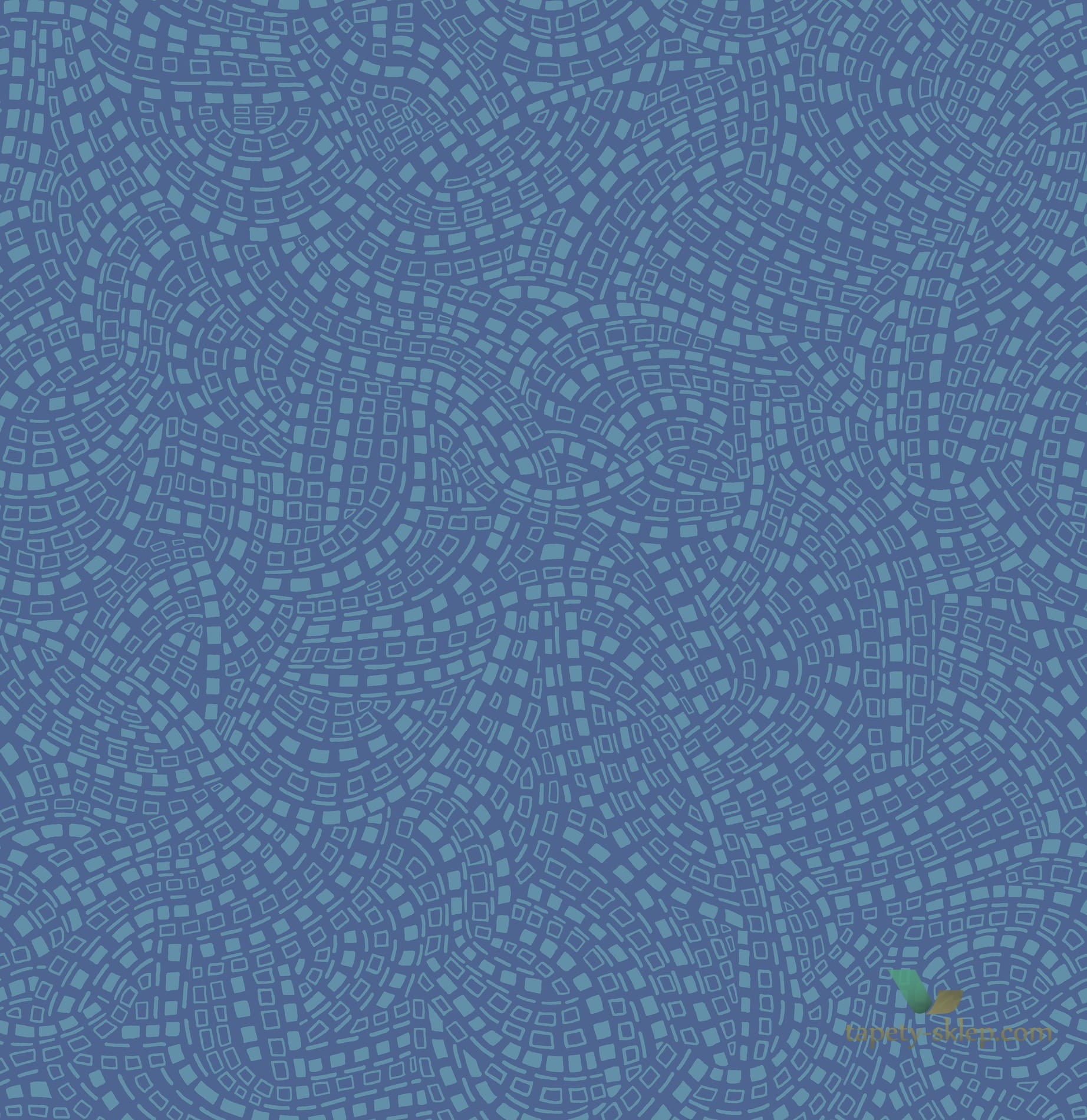 Tapeta 1838 Wallcoverings 1905-127-02 Mosaic Azure Capri