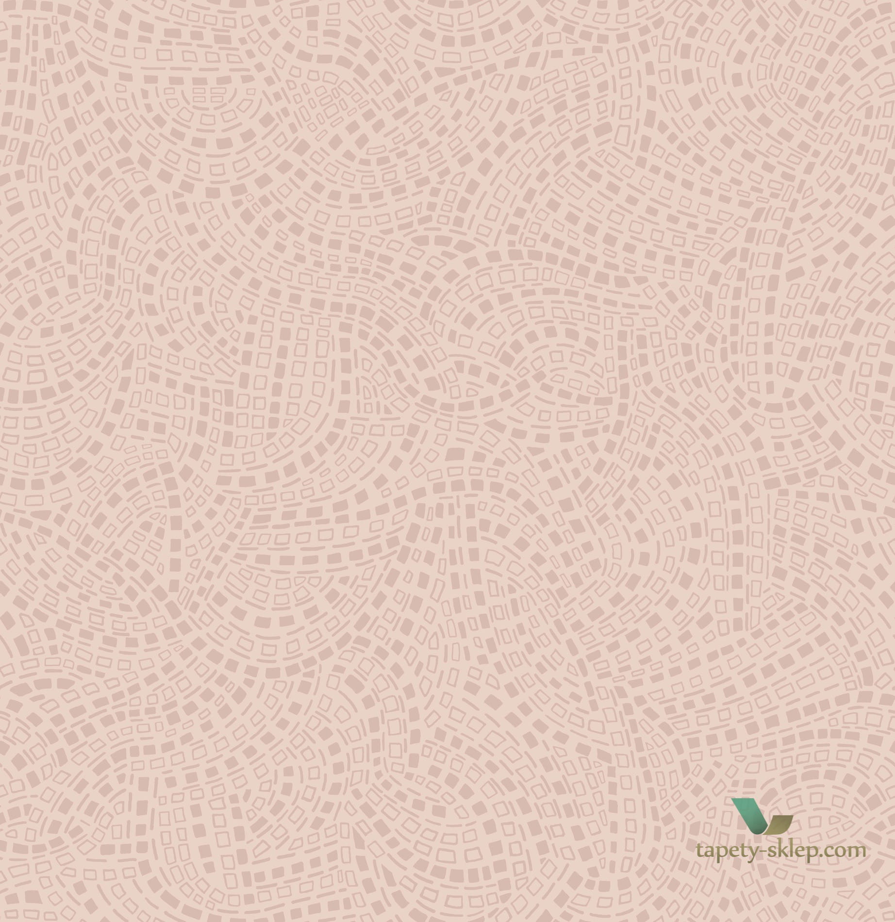 Tapeta 1838 Wallcoverings 1905-127-04 Mosaic Pink Stucco Capri